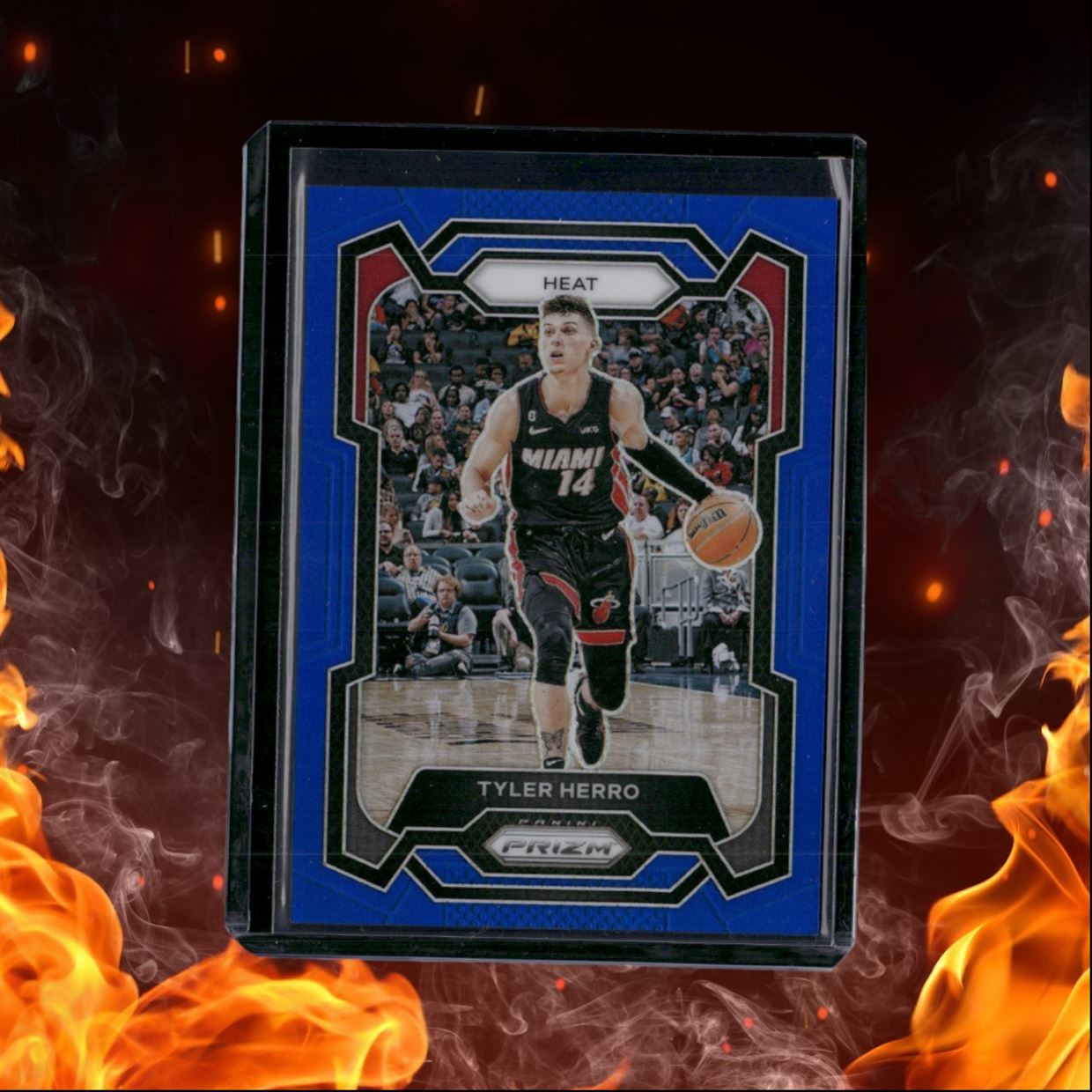 2023-24 Panini Prizm Tyler Herro Blue Prizm 011/199 #32