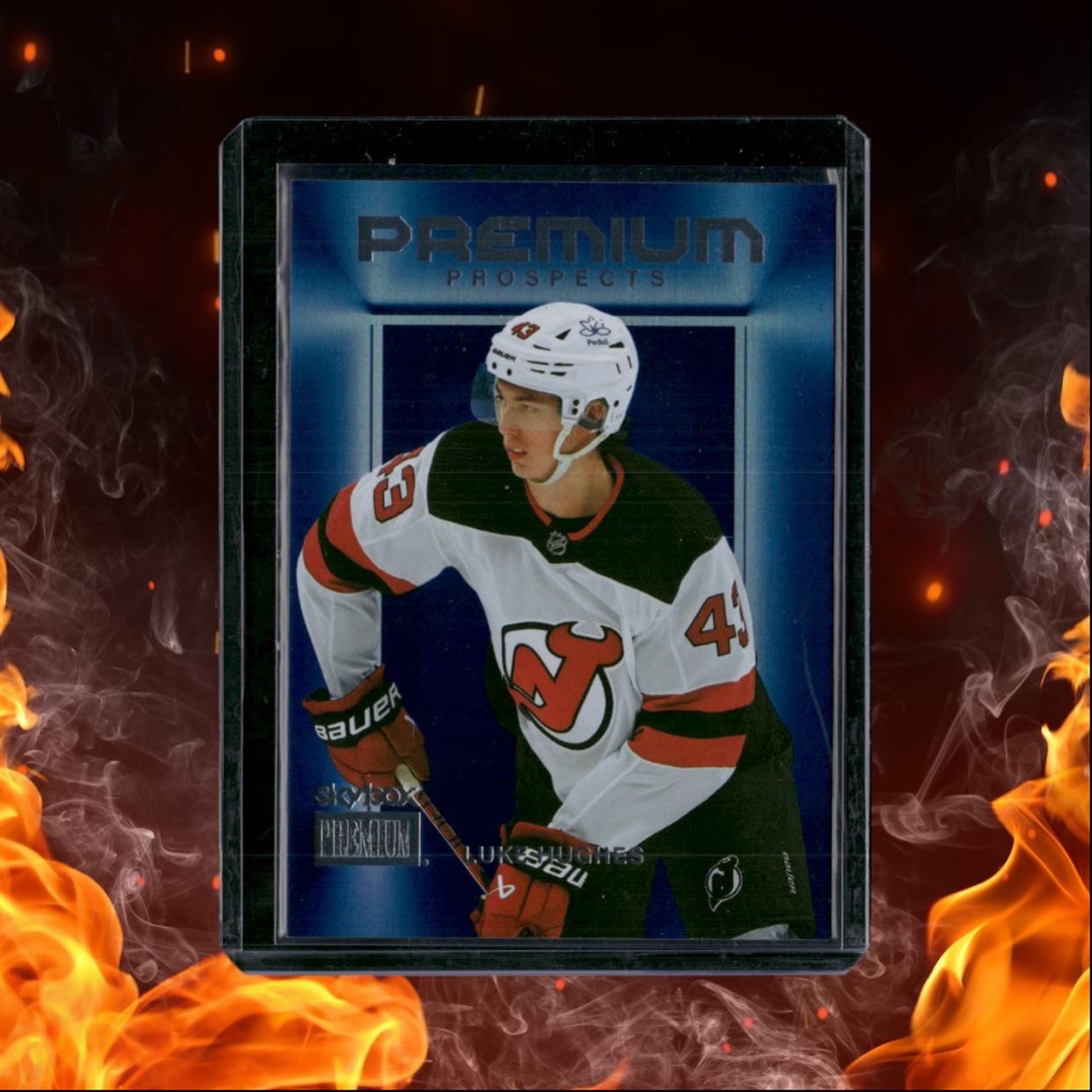 2023-24 SkyBox Metal Universe Luke Hughes Premium Prospects Rookie #PP-50