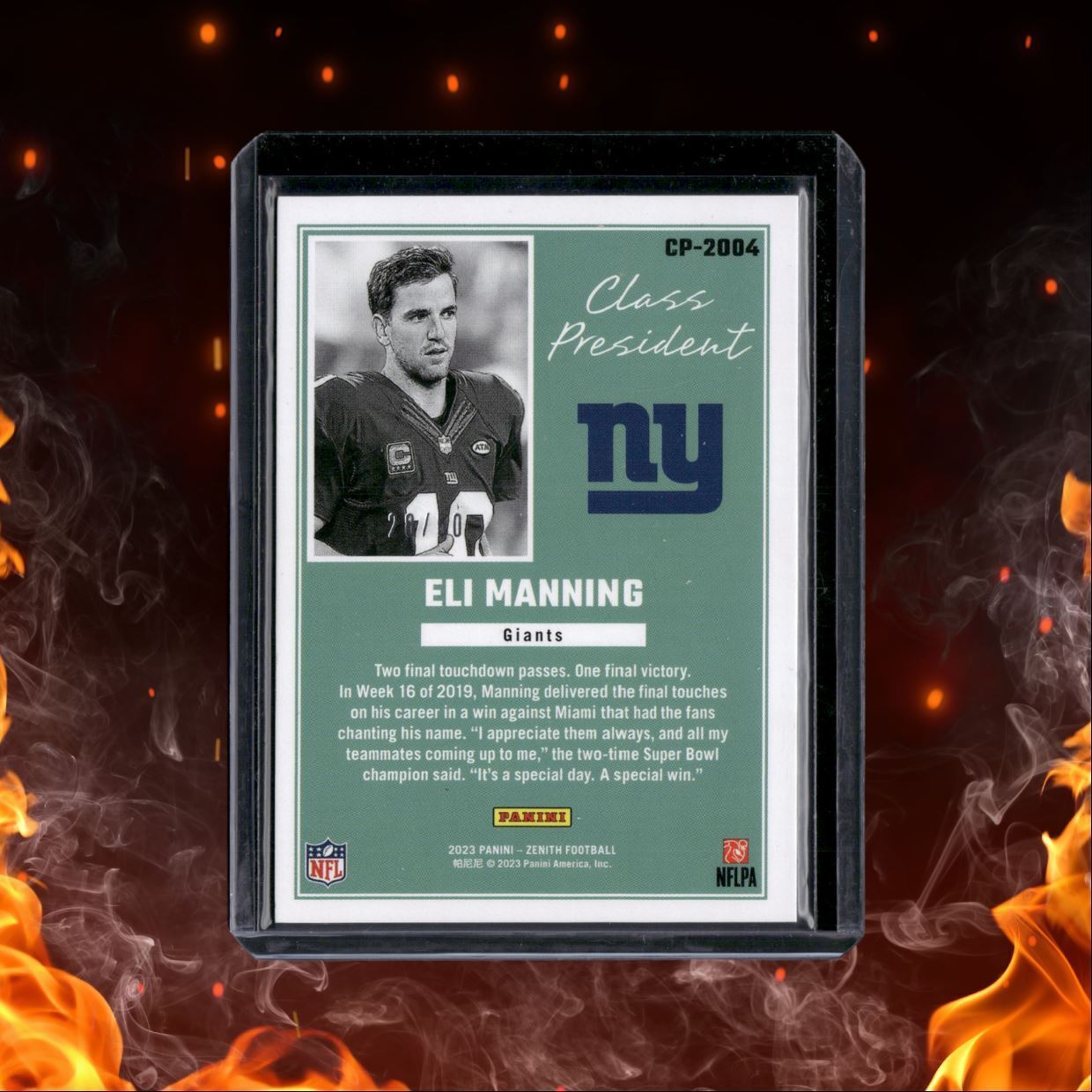 2023 Panini Zenith Class President Gold Eli Manning 28/50 #CP-2004