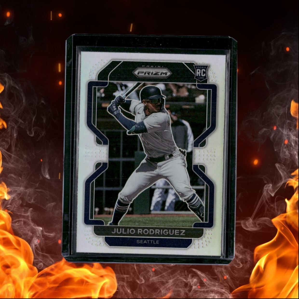 2022 Panini Prizm Julio Rodriguez Silver Prizm Rookie #40