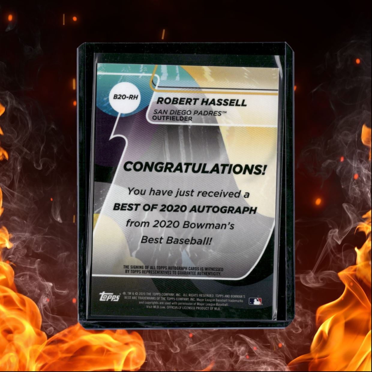 2020 Bowman's Best Robert Hassell Auto #B20-RH