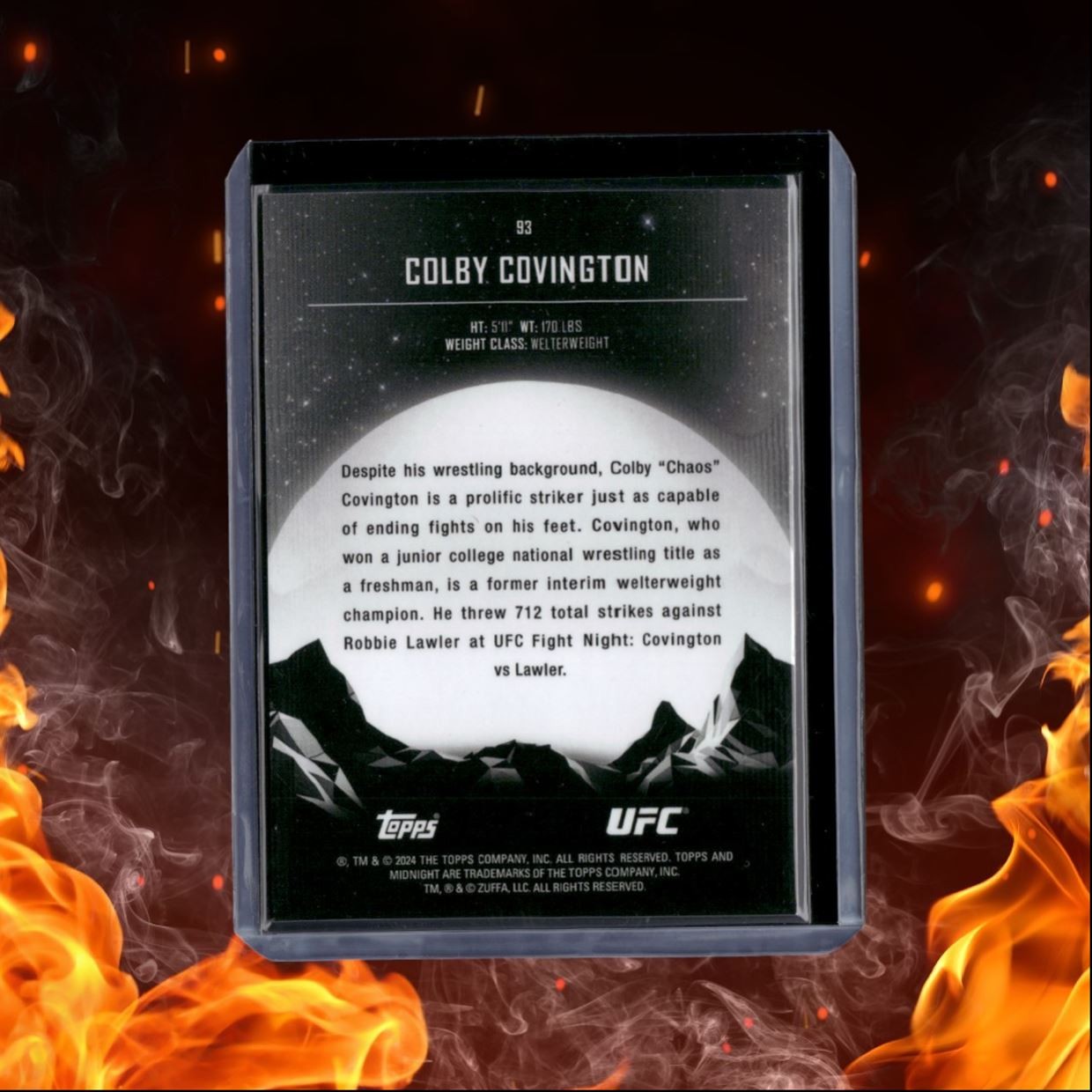 2024 Topps Midnight UFC Colby Covington #93
