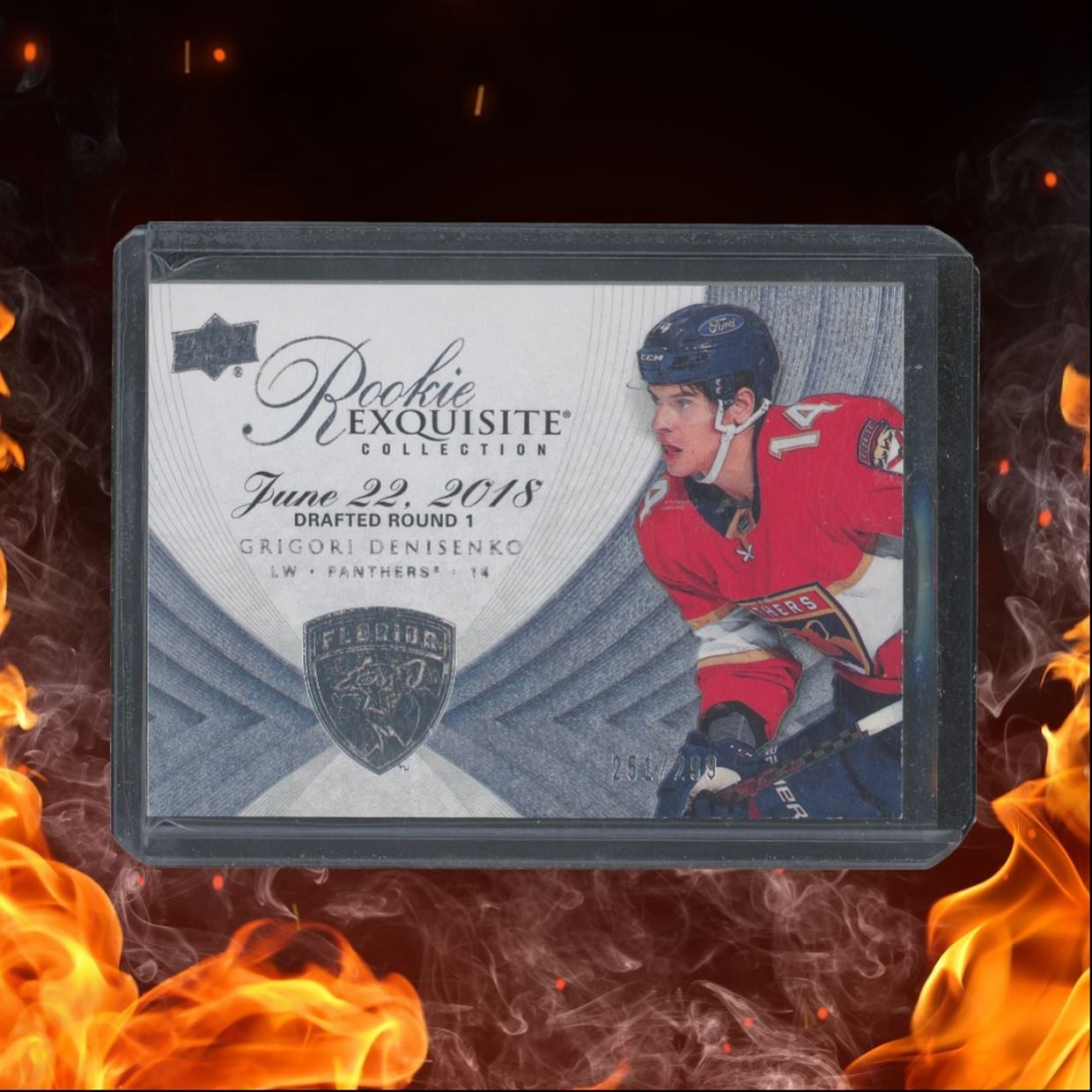 2021-22 Upper Deck Exquisite Grigori Denisenko Draft Rookie 251/299 #07R-GD