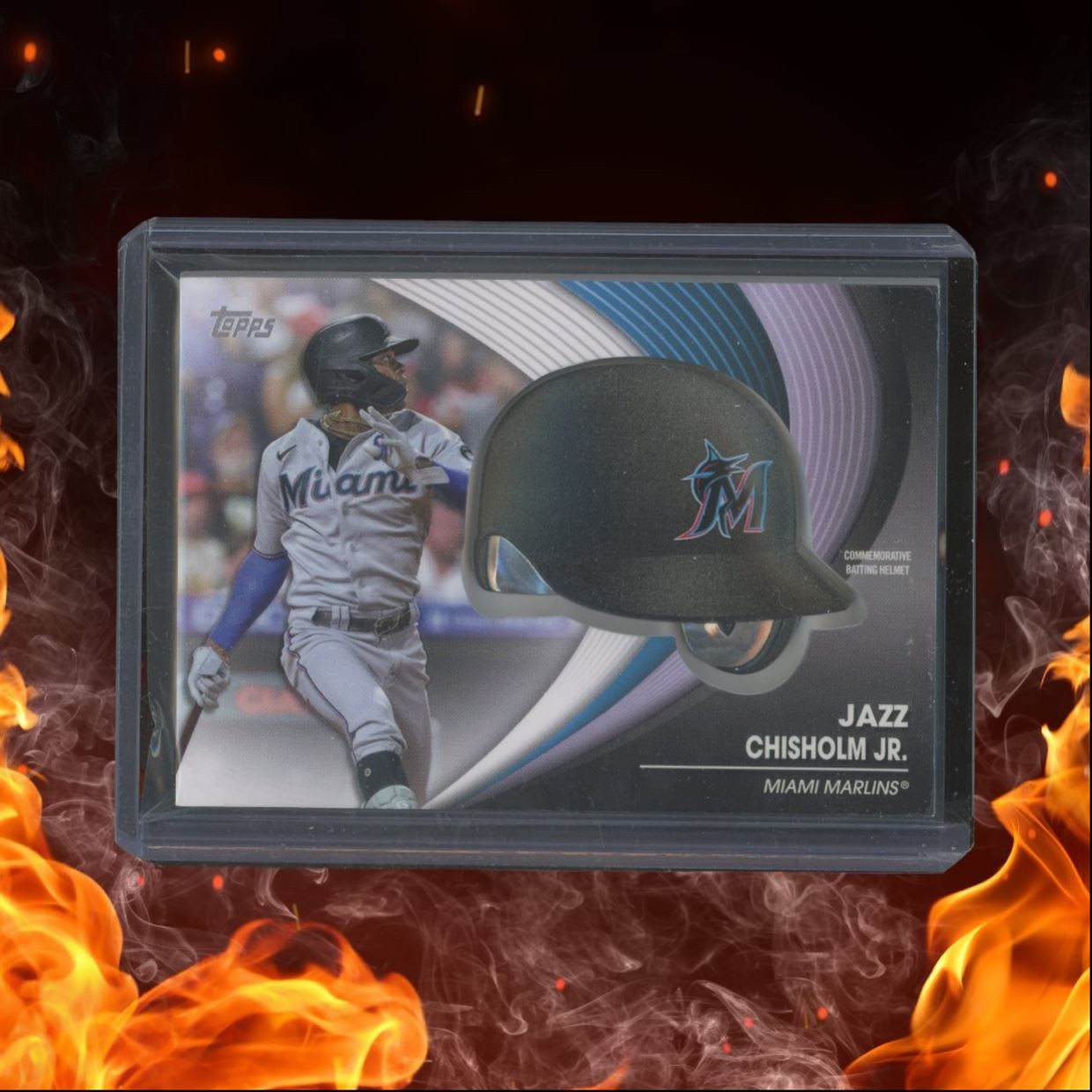 2022 Topps Jazz Chisholm Jr. Commemorative Batting Helmet #6