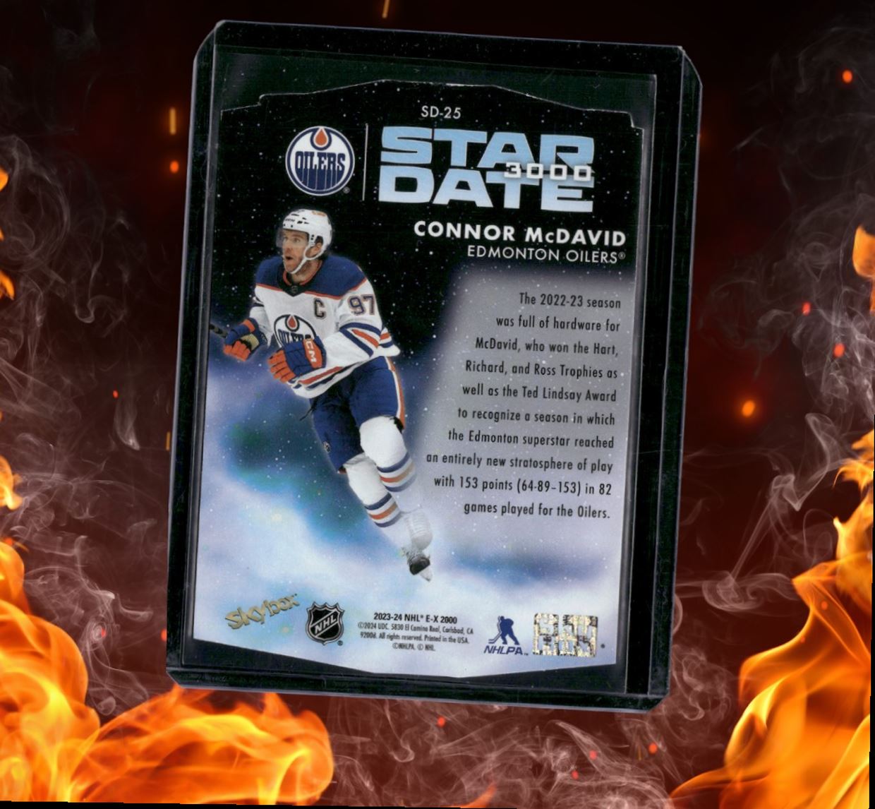 2023-24 SkyBox EX 2000 Connor McDavid Star Date 3000 Die-Cut #SD-25