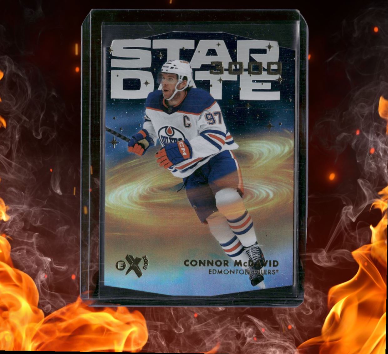 2023-24 SkyBox EX 2000 Connor McDavid Star Date 3000 Die-Cut #SD-25