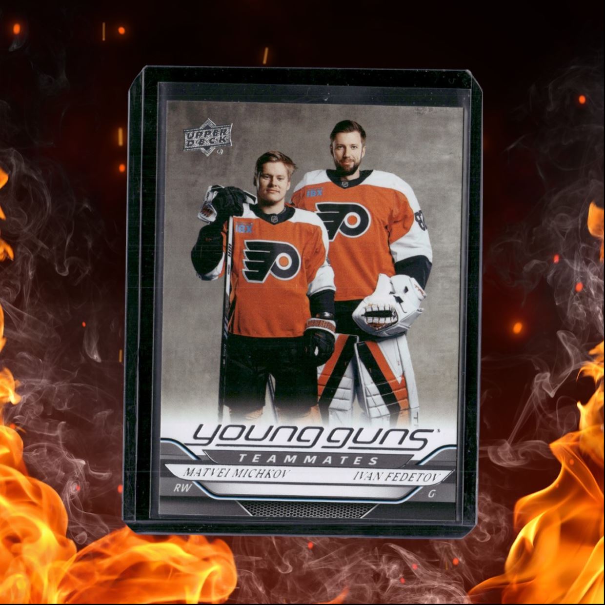 2024-25 Upper Deck Matvei Michkov / Ivan Fedotov Young Guns Teammates (B) Rookie