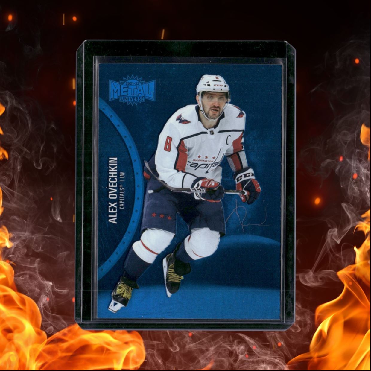 2021-22 SkyBox Metal Universe Alex Ovechkin Blue Spectrum #50