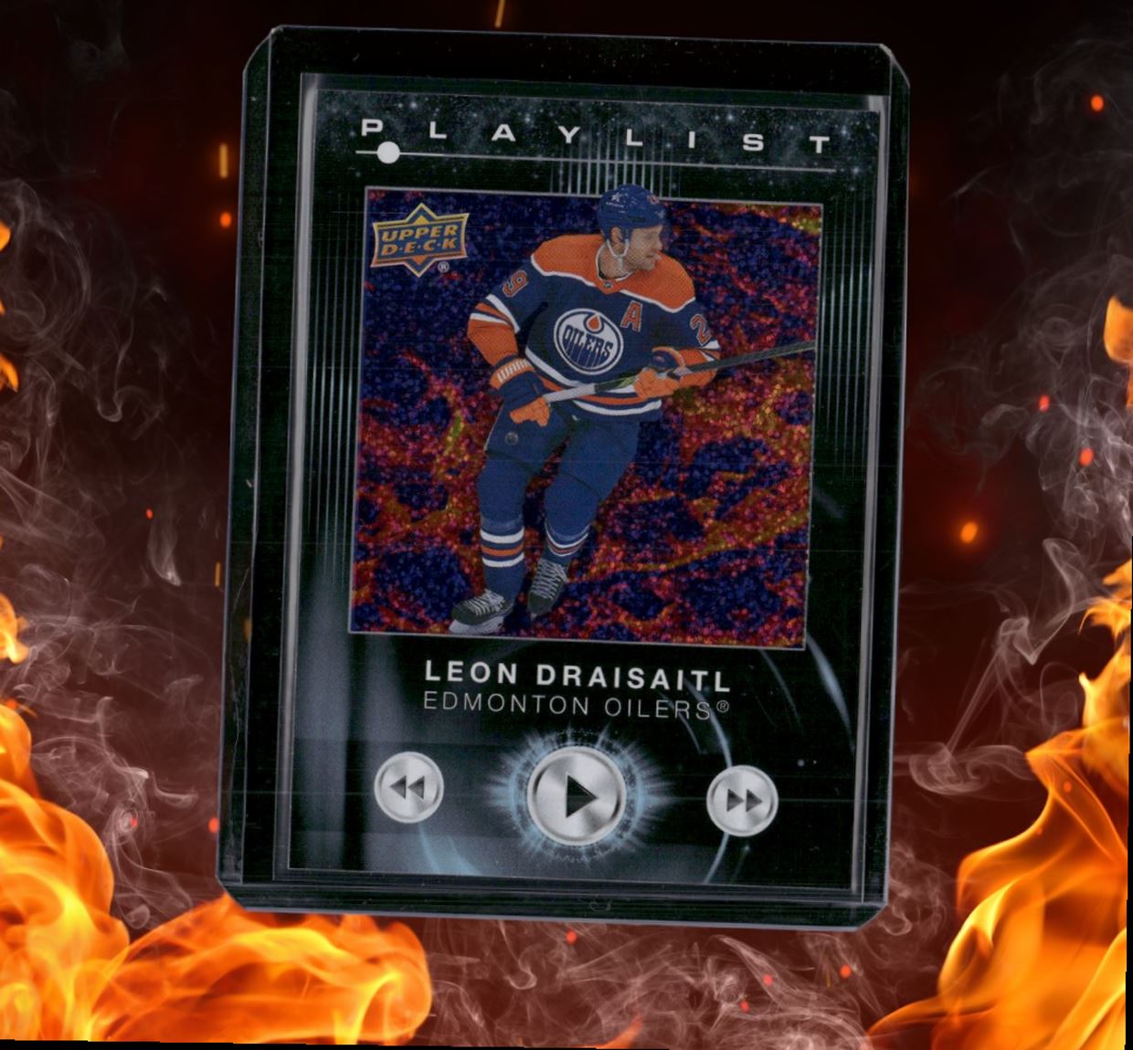 2024-25 Upper Deck Leon Draisaitl Playlist Speckled #PL-16