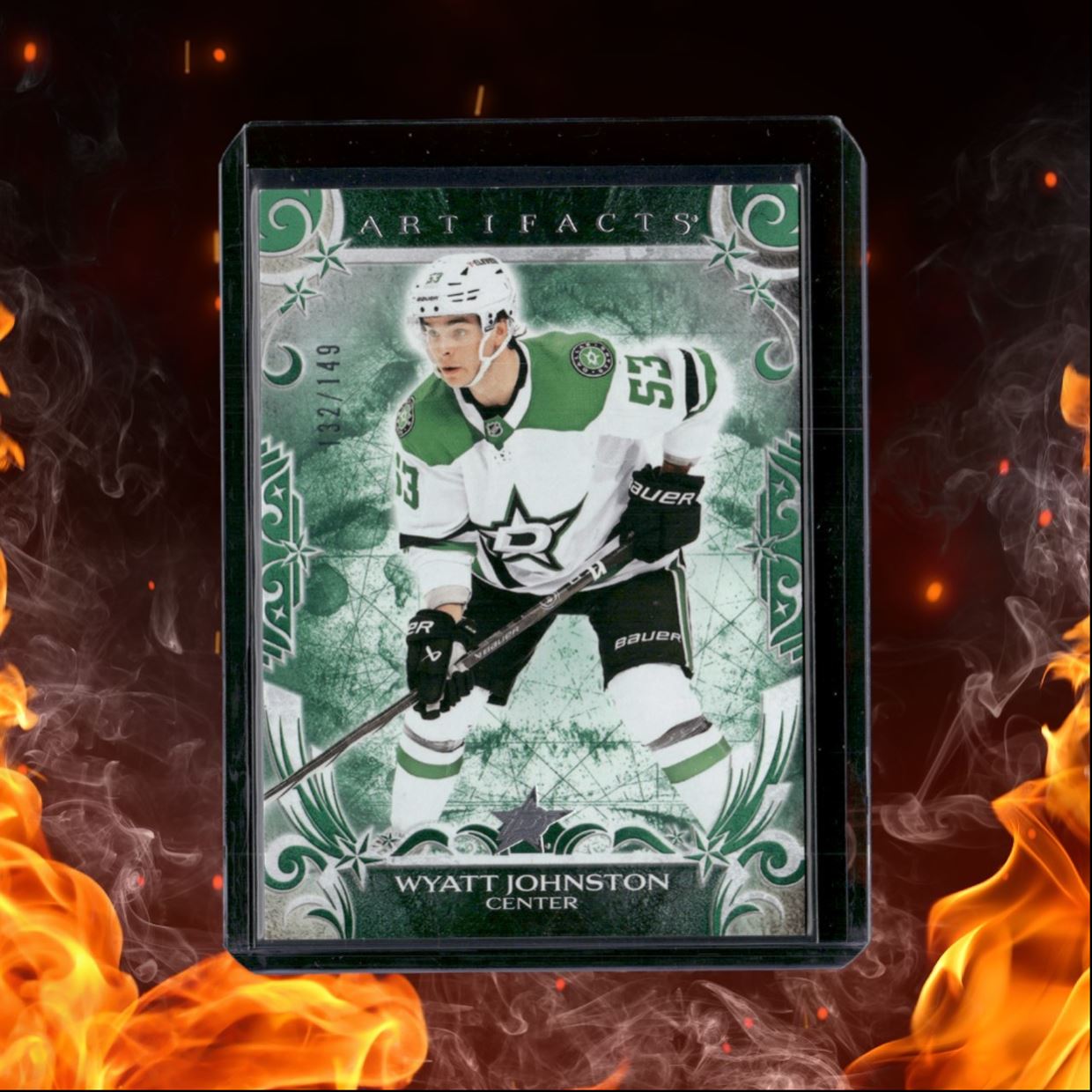 2024-25 Upper Deck Artifacts Wyatt Johnston Emerald 132/149 #125