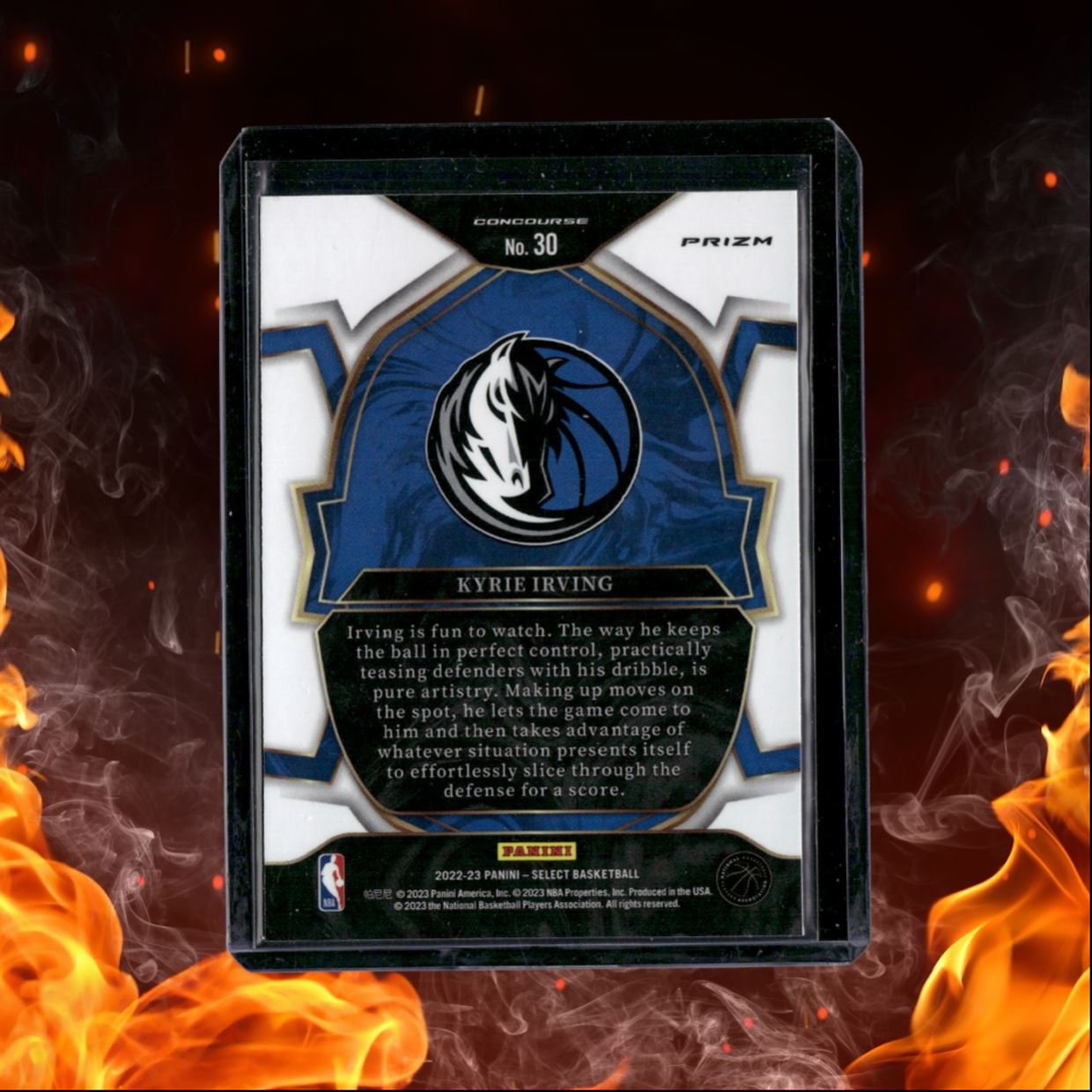 2022-23 Panini Select Kyrie Irving Orange Flash Prizm #30