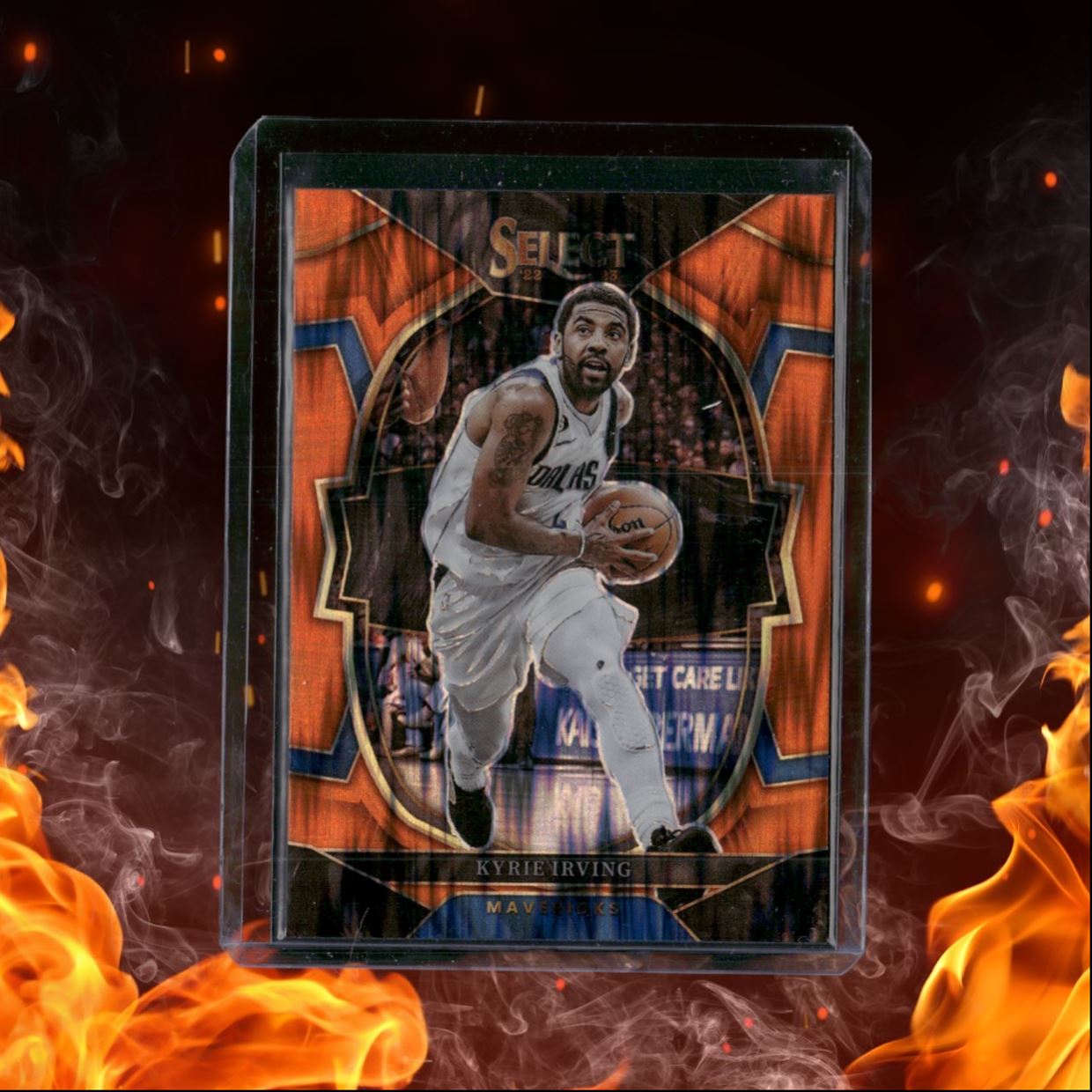 2022-23 Panini Select Kyrie Irving Orange Flash Prizm #30
