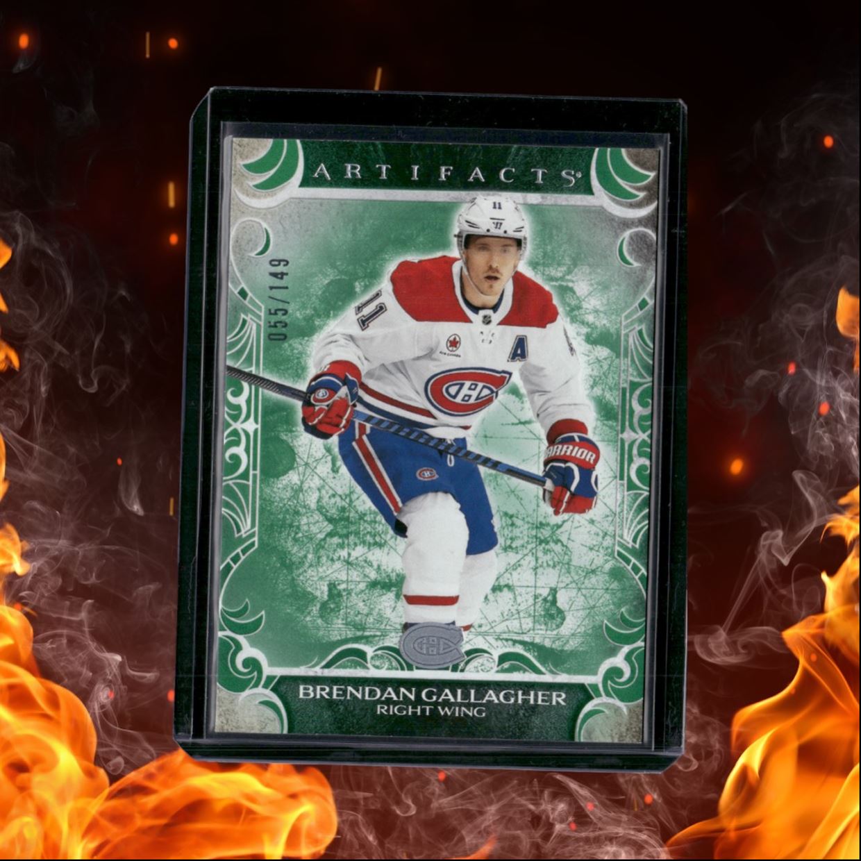 2024-25 Upper Deck Artifacts Brendan Gallagher Emerald 055/149 #70