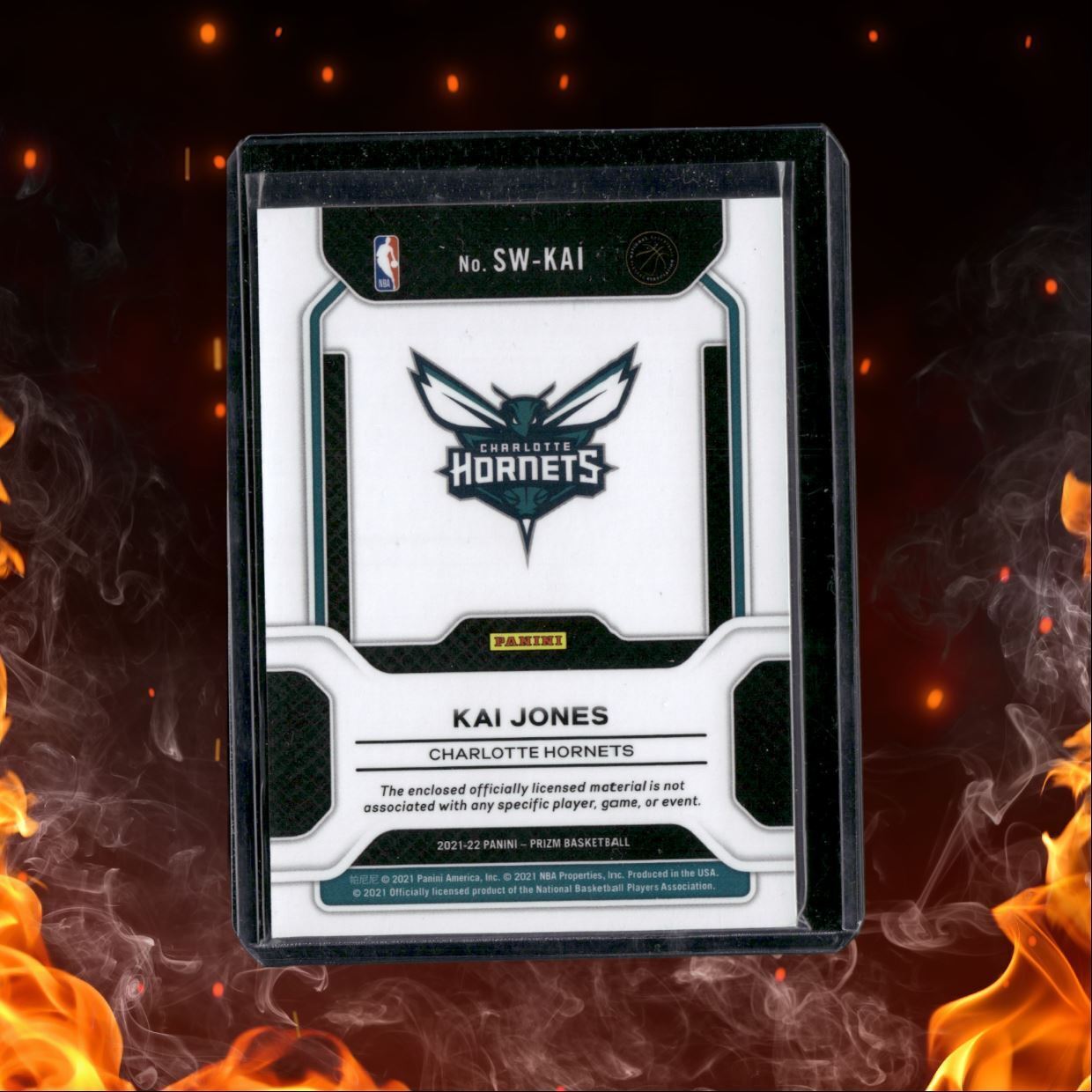 2021-22 Panini Prizm Kai Jones Sensational Swatches Jersey Rookie #SW-KAI
