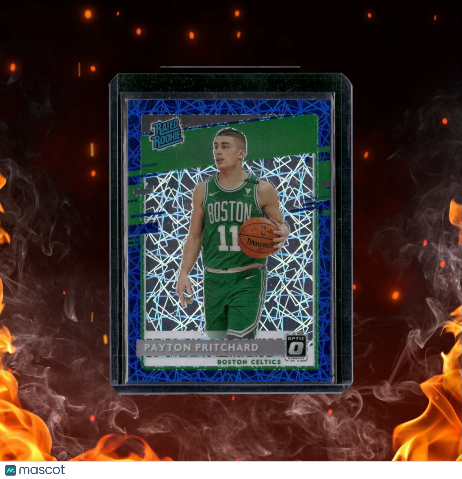 2020-21 Donruss Optic Payton Pritchard Rated Blue Laser Prizm Rookie #176