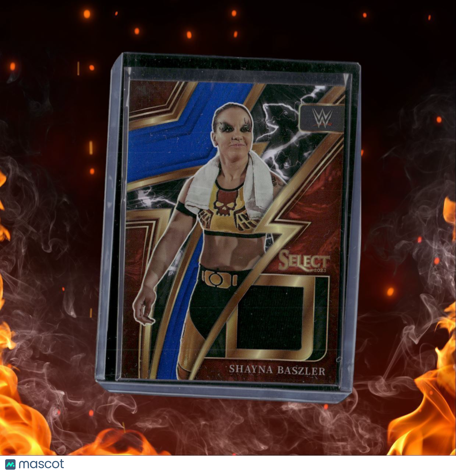 2023 Panini Select Shayna Baszler Blue Prizm Relic 36/49 #SP-SBZ