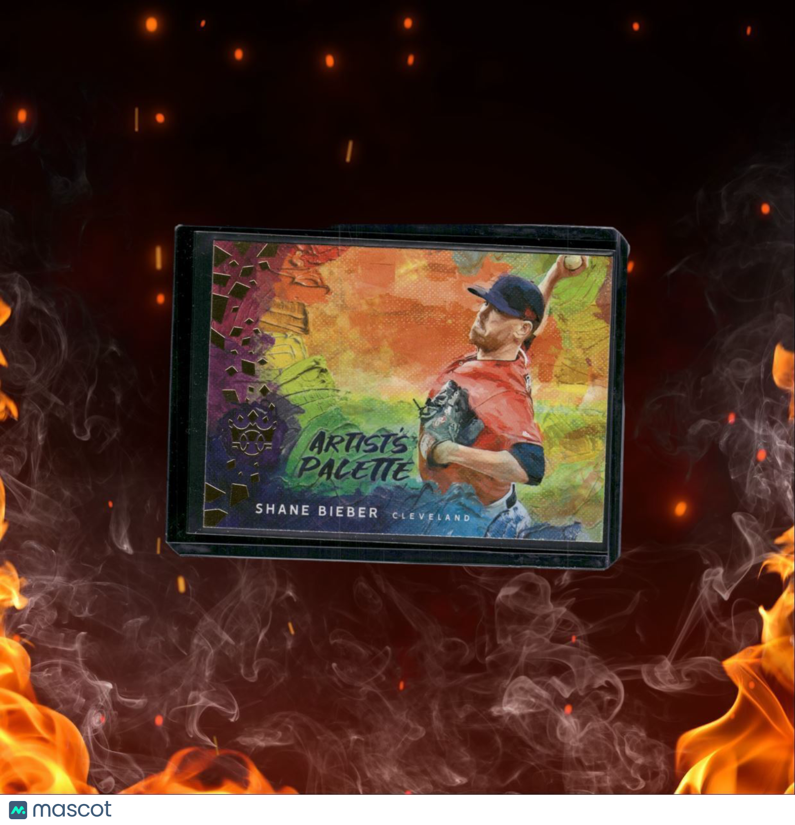 2021 Panini Diamond Kings Shane Bieber Artist's Palette #AP-9