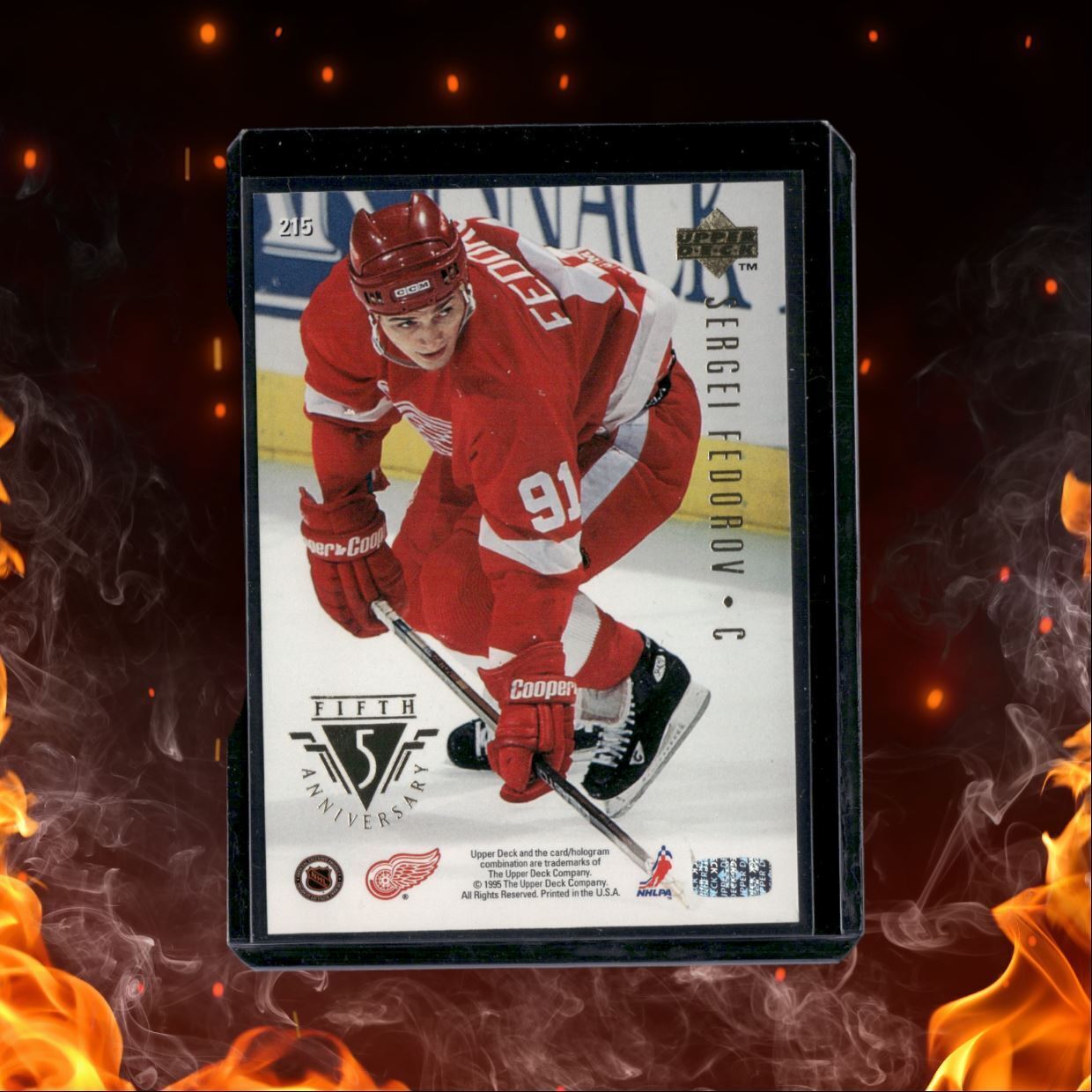 1995-96 Upper Deck Sergei Fedorov Young Guns Rookie #215