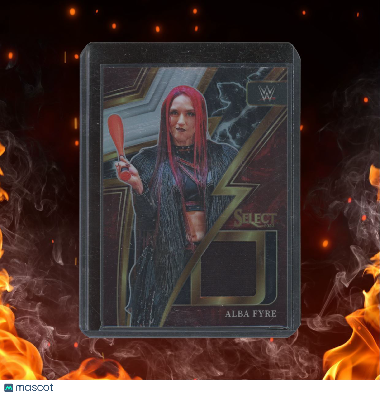 2023 Panini Select WWE Alba Fyre Sparks Material Silver Prizm NXT #SP-AFR
