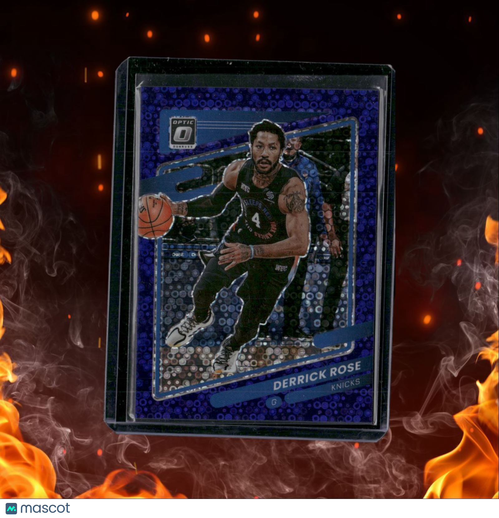 2021-22 Donruss Optic Fast Break Purple Derrick Rose 44/95 #127