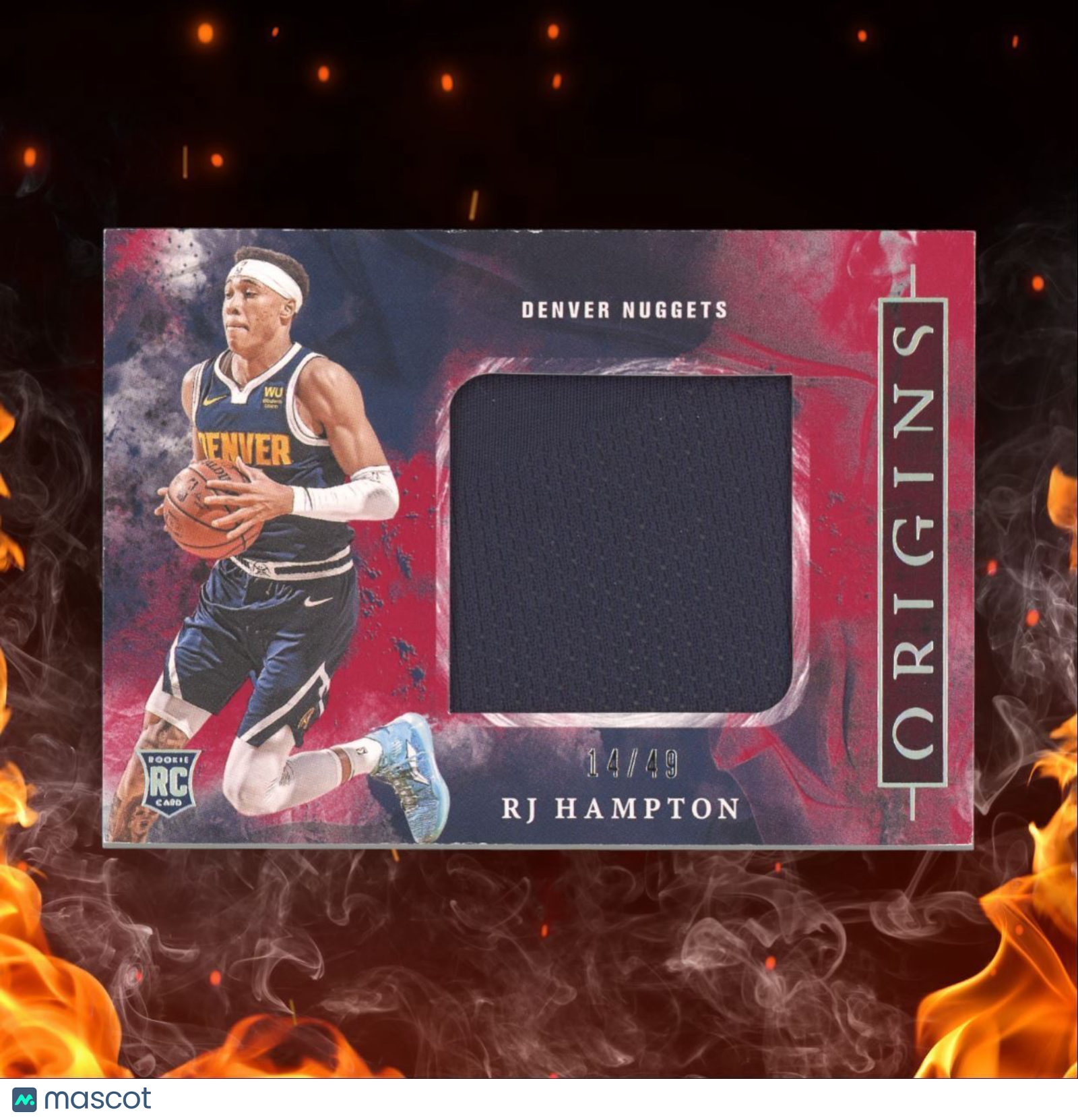 2020-21 Panini Origins Rookie Jumbo Jerseys Red RJ Hampton 14/49 #RJJ-HAM