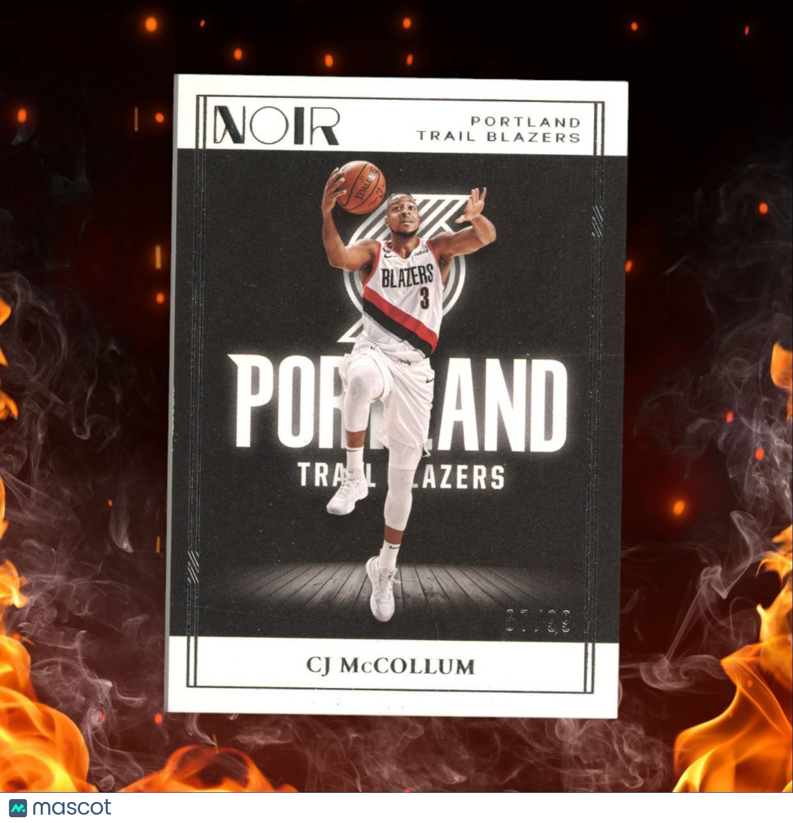 2020-21 Panini Noir CJ McCollum 87/99 #10