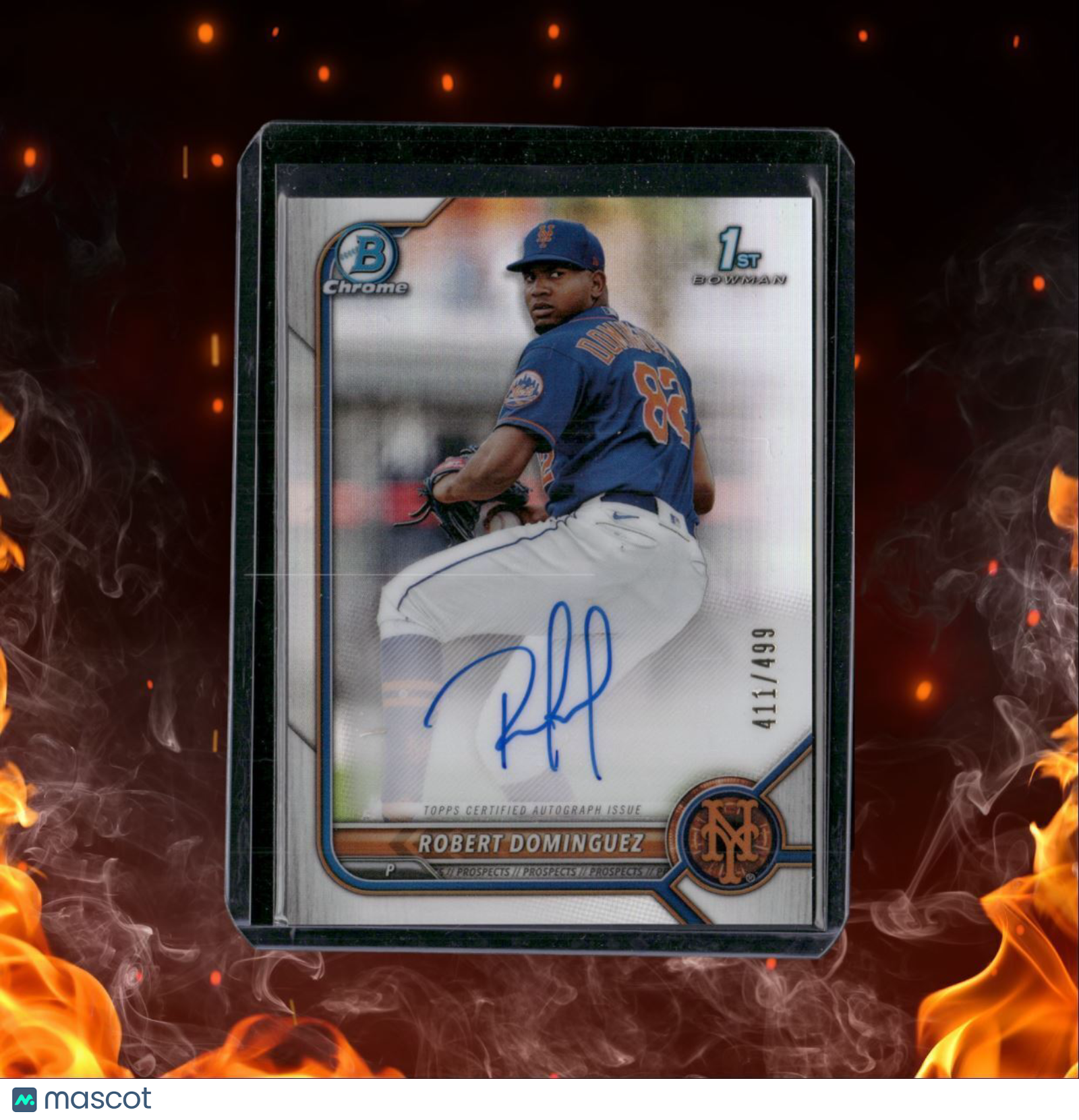2022 Bowman Chrome Robert Dominguez 1st Bowman Refractor Auto 411/499 #CPA-RD
