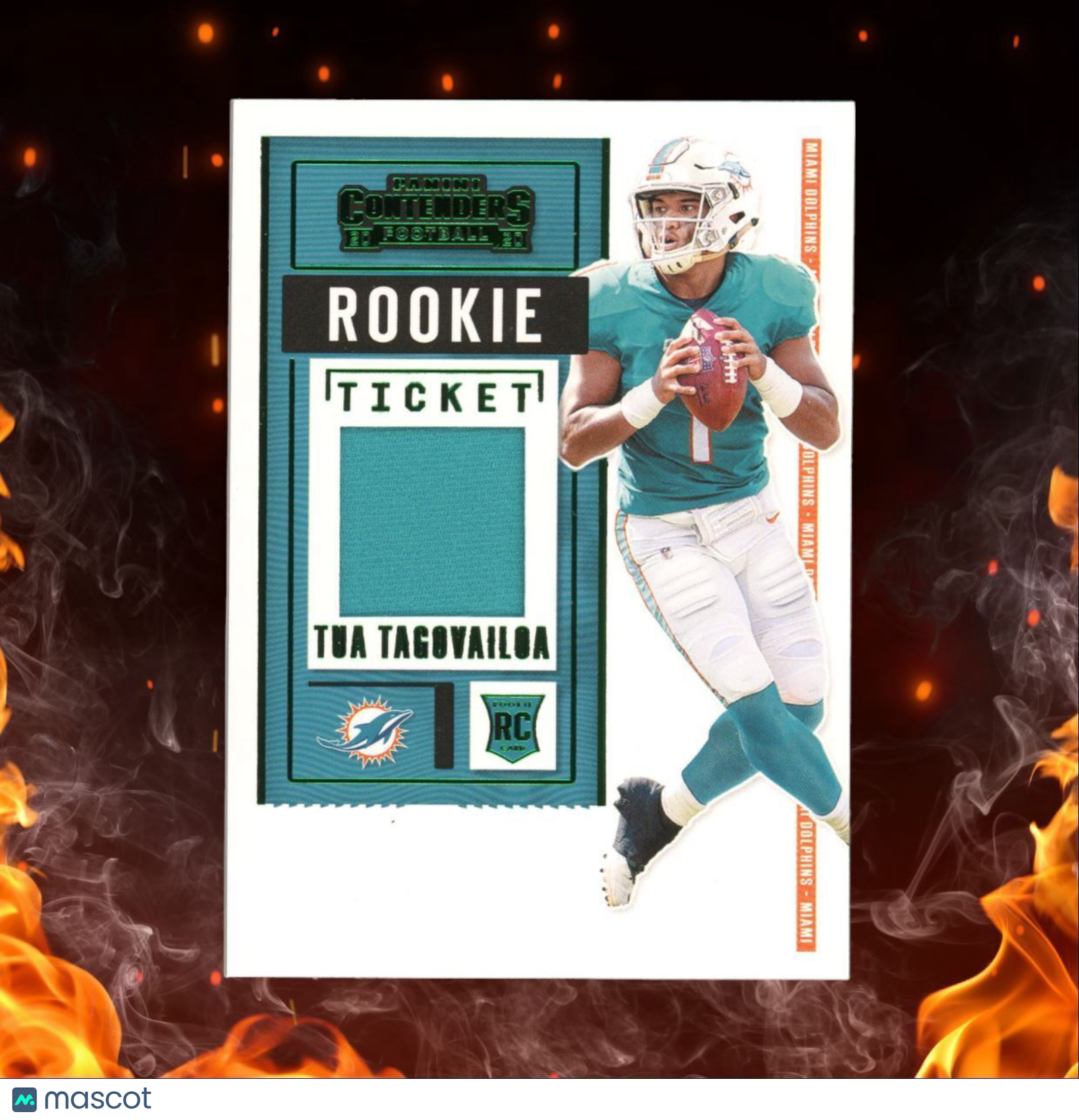 2020 Panini Contenders Rookie Ticket Swatches Tua Tagovailoa #RTS-TTA