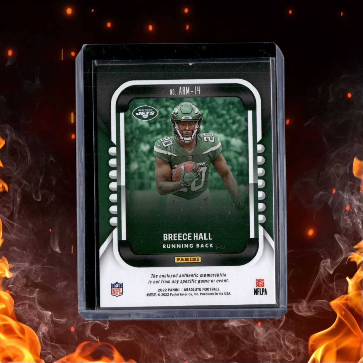 2022 Panini Absolute Rookie Materials Breece Hall #ARM-14