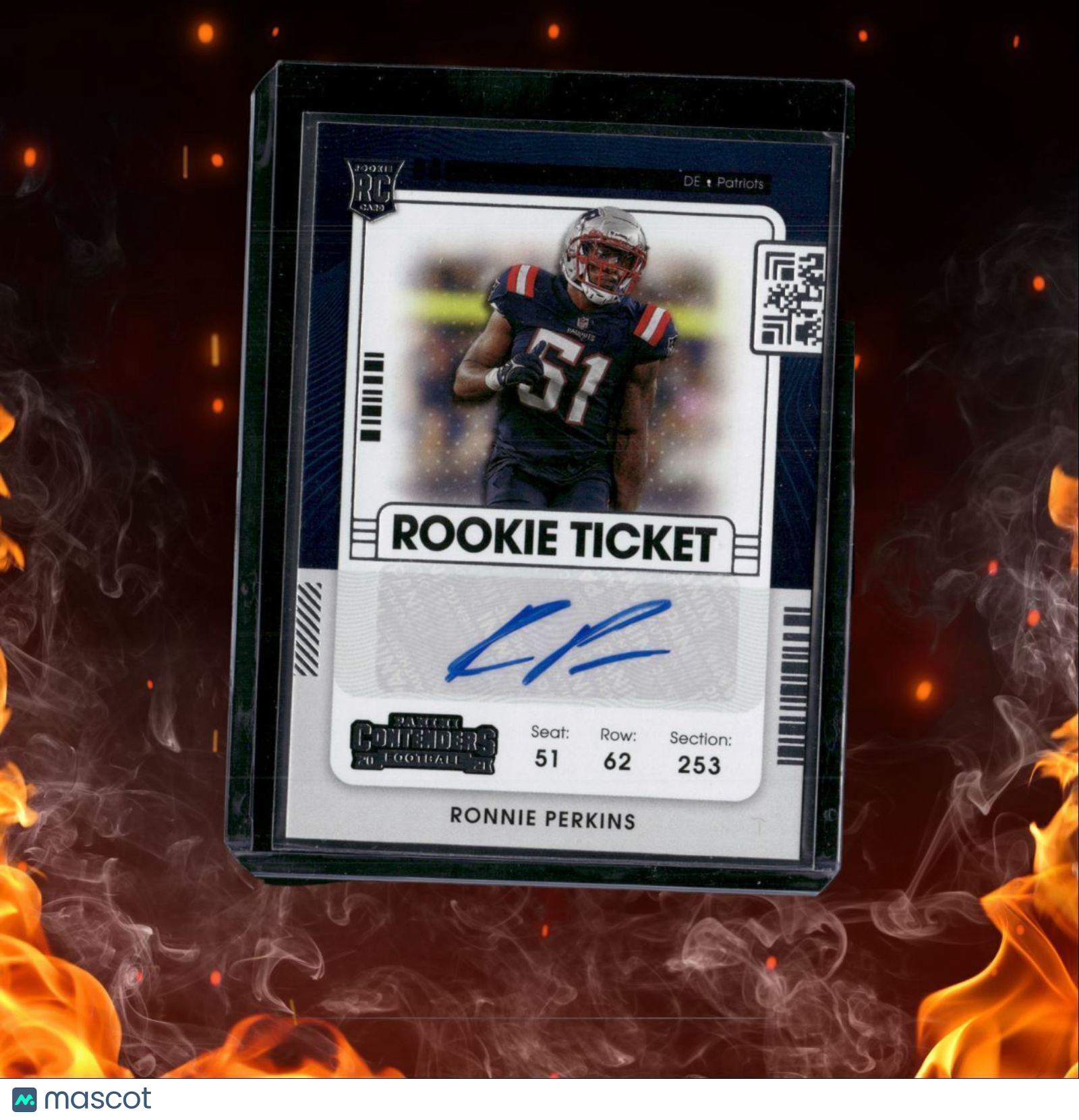2021 Panini Contenders Rookie Ticket Ronnie Perkins Auto #191