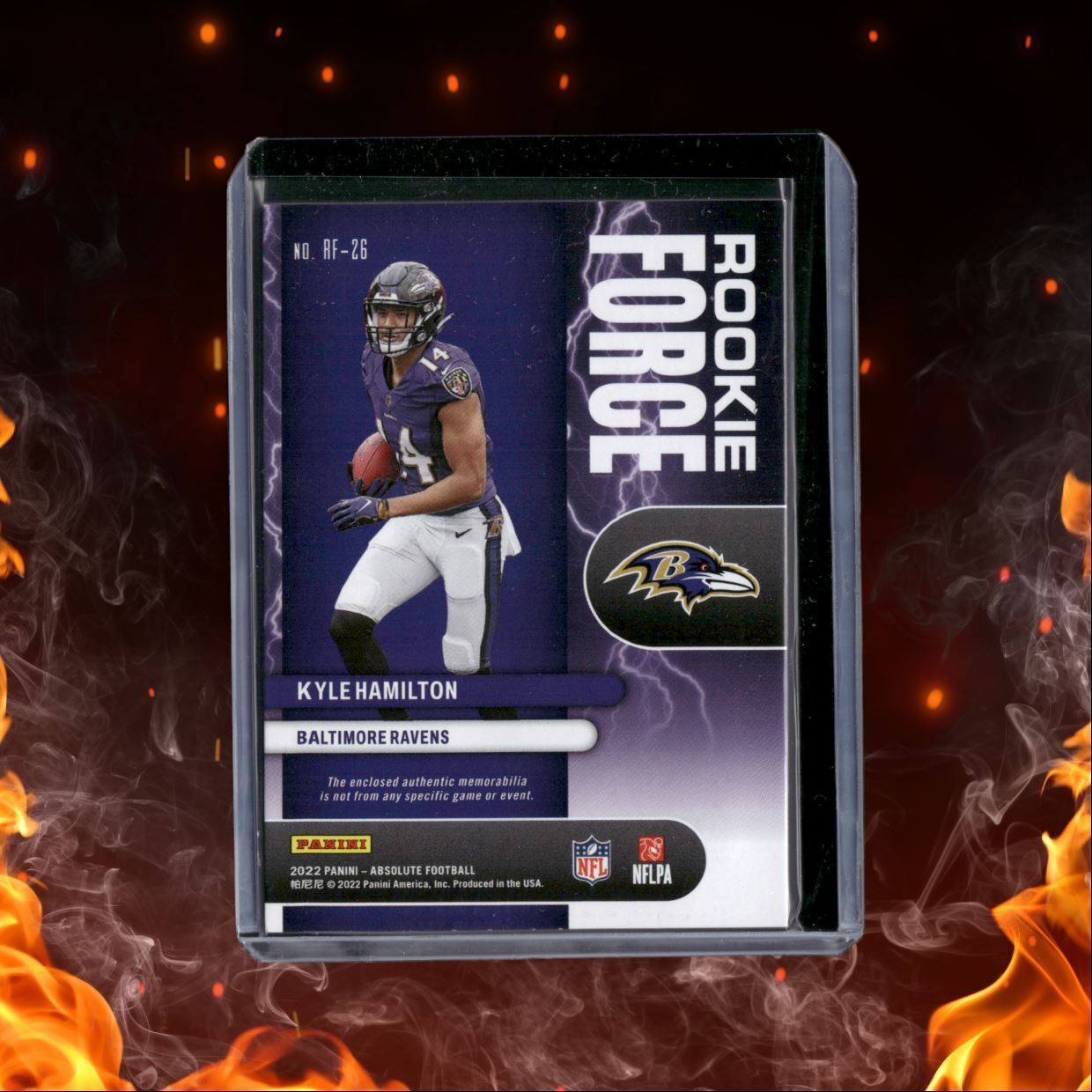 2022 Panini Absolute Rookie Force Kyle Hamilton #RF-26