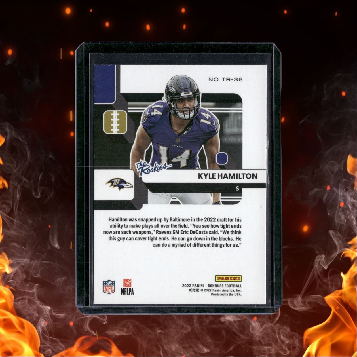 2022 Donruss The Rookies Kyle Hamilton #TR-36
