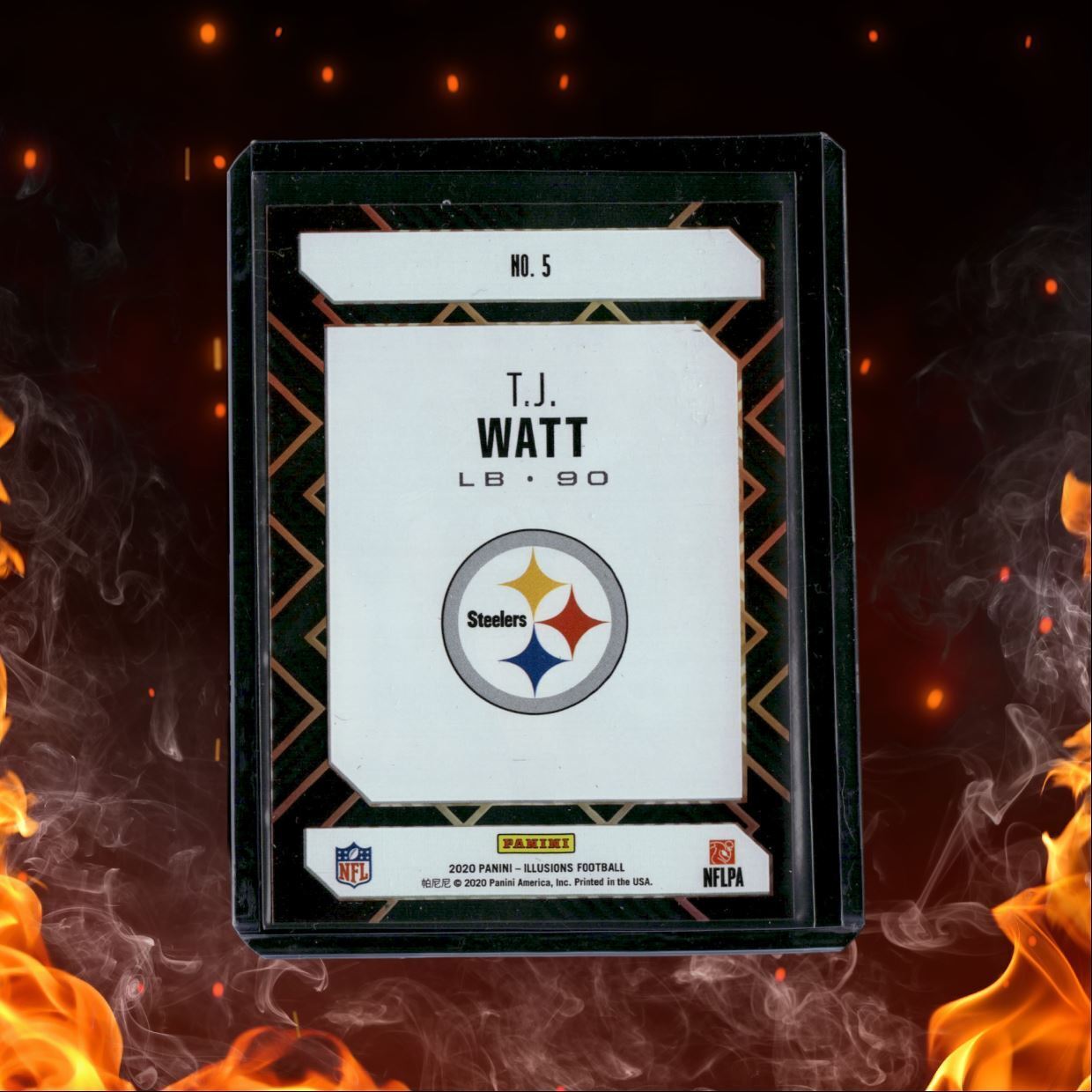 2020 Panini Illusions Clear Shots T.J. Watt #5