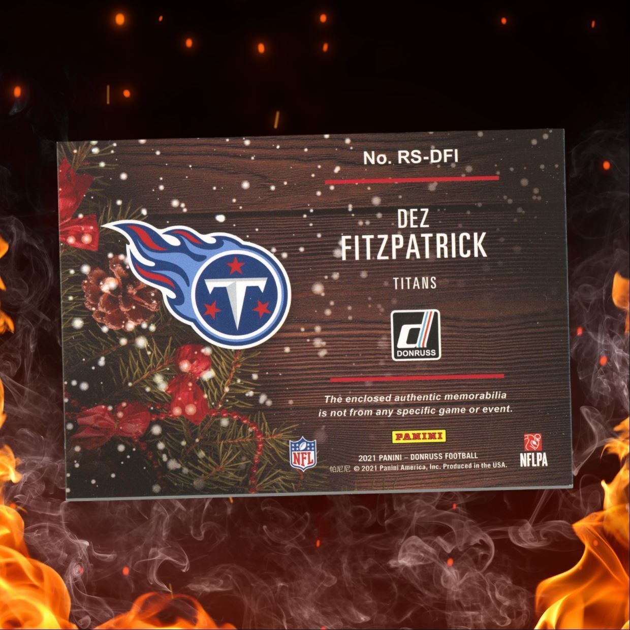 2021 Panini Donruss Dez Fitzpatrick Rookie Sweaters #RS-DFI