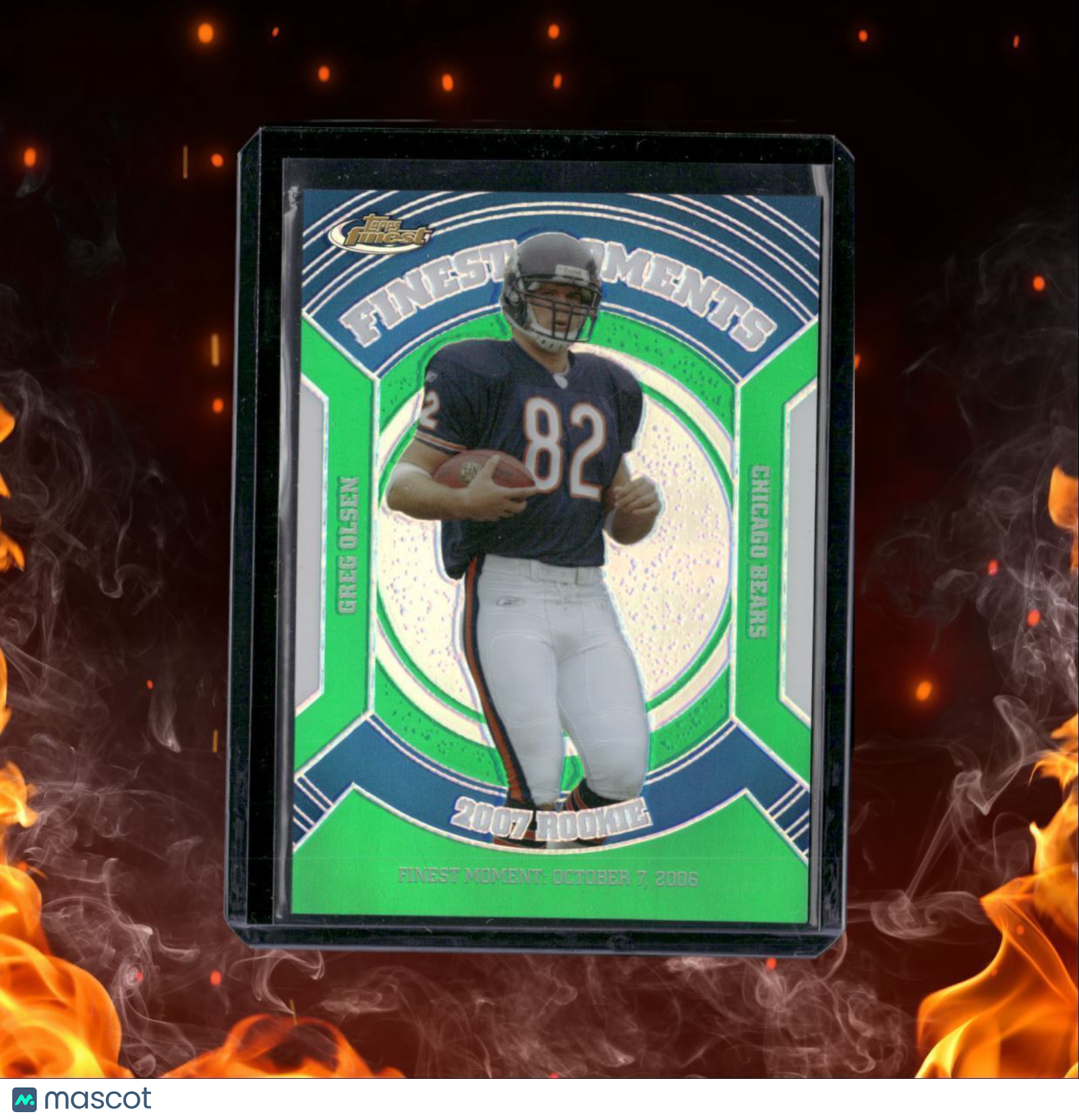 2007 Finest Moments Greg Olsen Green Refractor 162/199 #RFM-GO