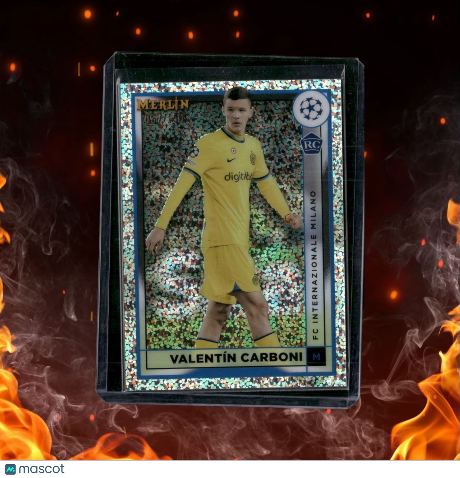 2022 Topps Merlin Chrome UCC Valentín Carboni Sparkle Rookie 067/150 #65