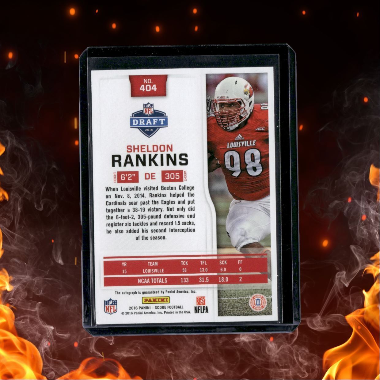 2016 Panini Score Sheldon Rankins Scorecard Auto #404