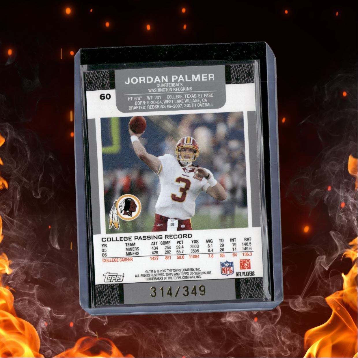 2007 Topps Co-Signers Jordan Palmer/Carson Palmer 314/349 #MOF-30