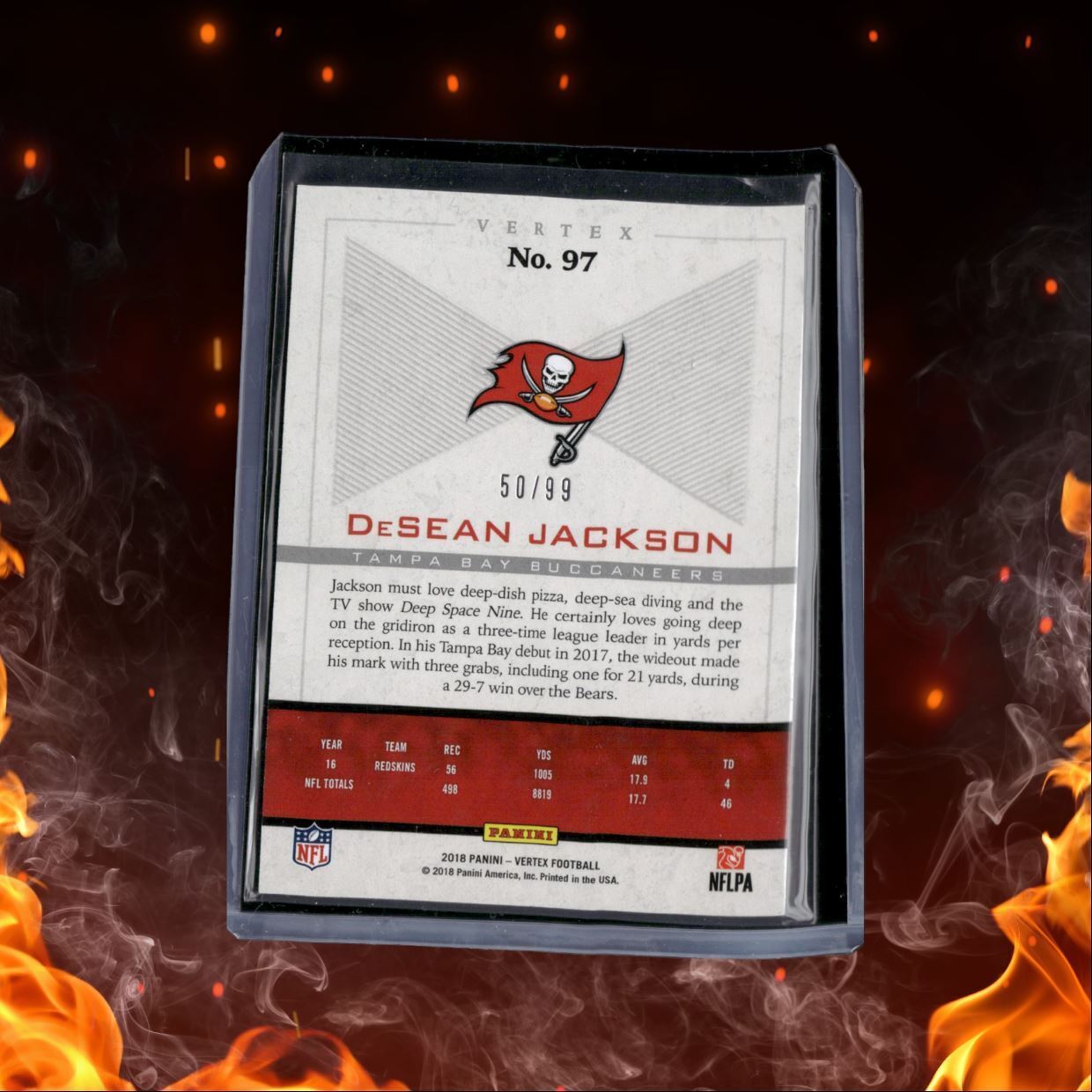 2018 Panini Vertex DeSean Jackson Blue 50/99 #97
