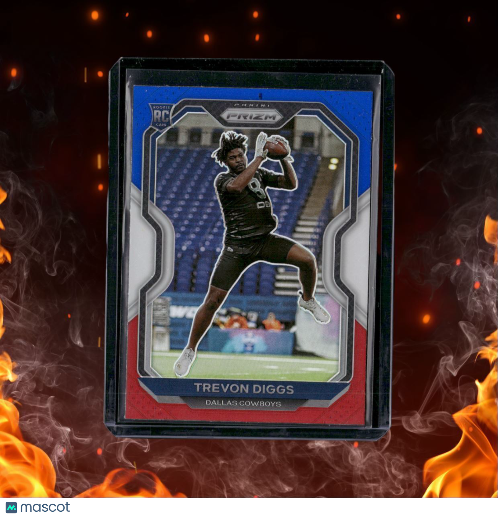 2020 Panini Prizm Trevon Diggs Red White Blue Prizm Rookie #335