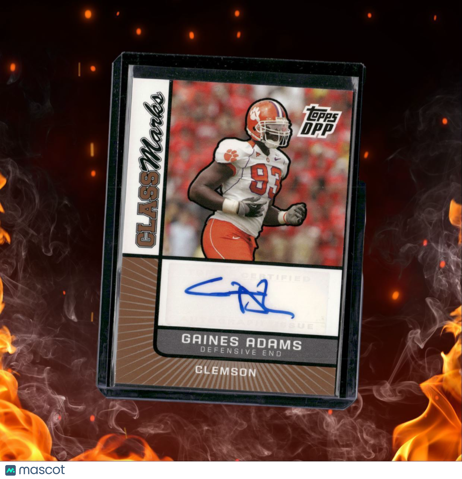 2007 Topps Draft Picks & Prospects Gaines Adams Class Marks Rookie Auto #CM-GA
