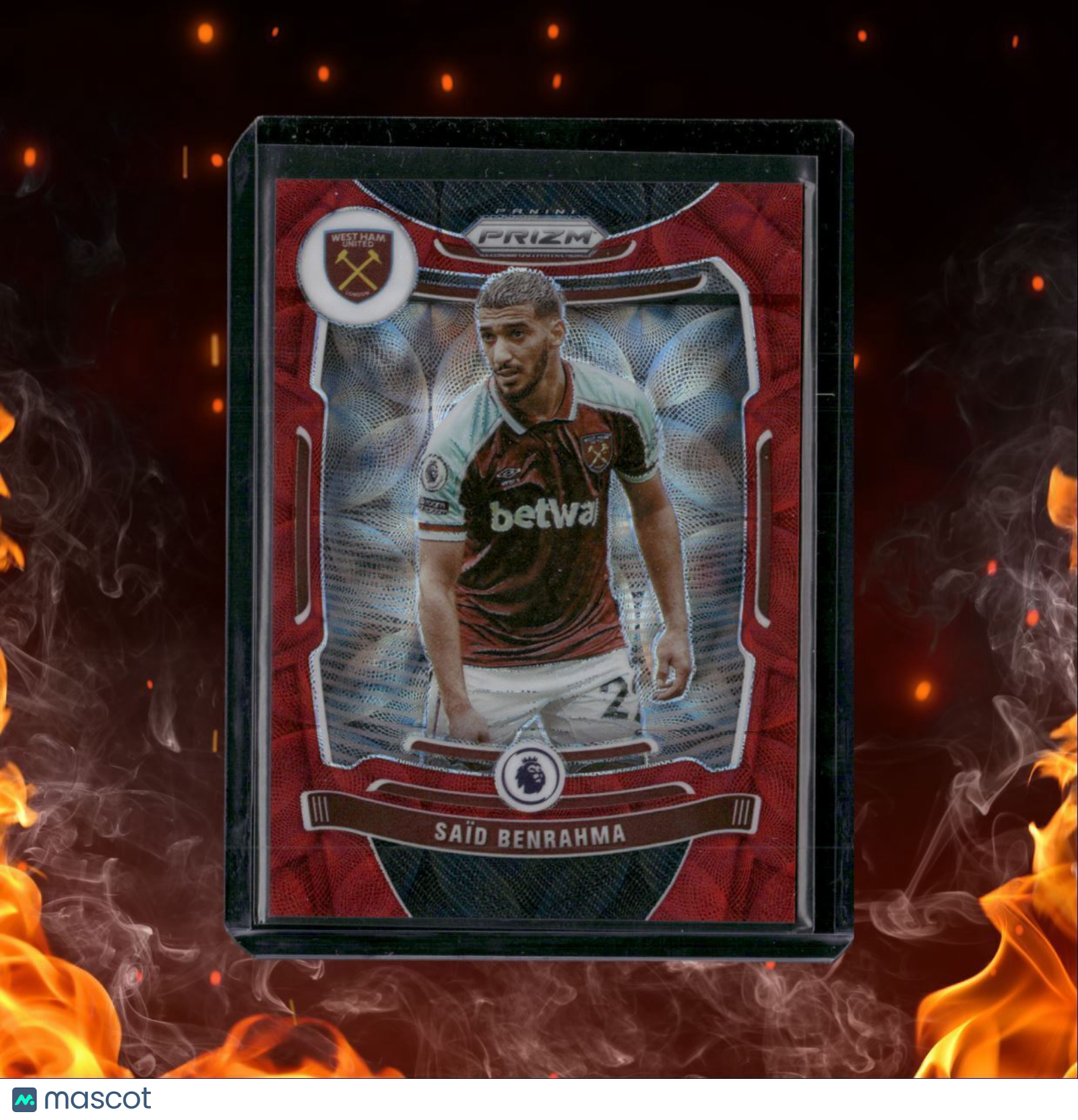 2021 Panini Prizm Premier League Said Benrahma Scope Choice Red Prizm 27/29 #234