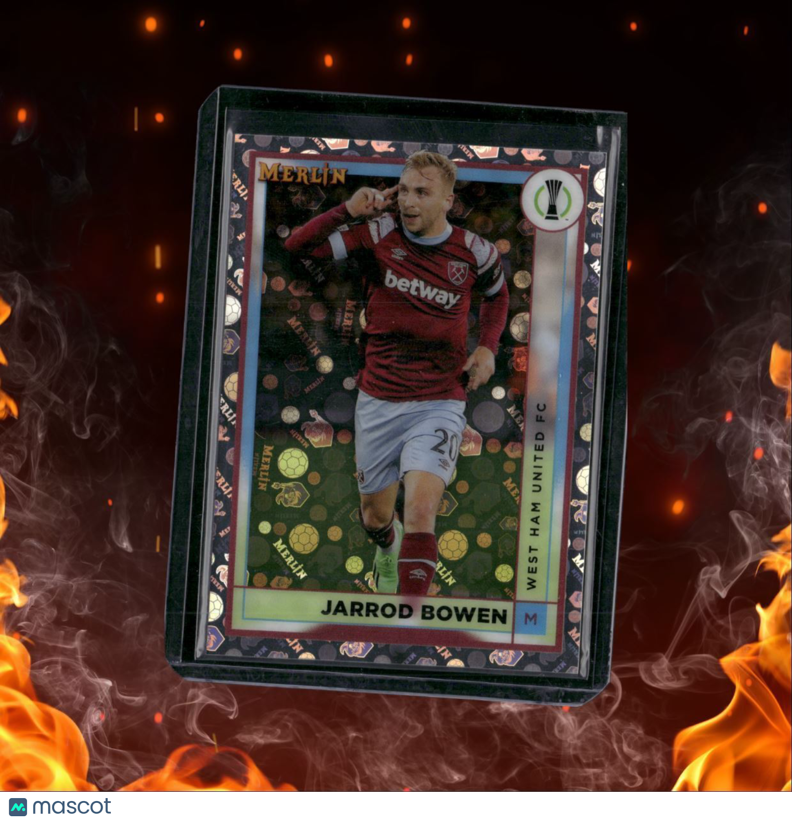 2022 Topps Merlin Chrome UCC Jarrod Bowen Retro Logo #134