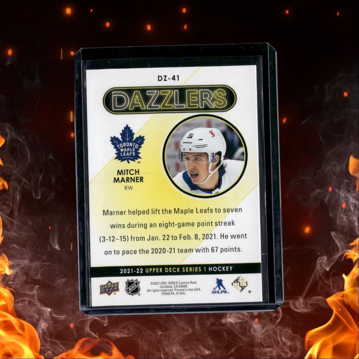 2021-22 Upper Deck Mitch Marner Blue Dazzlers #DZ-41