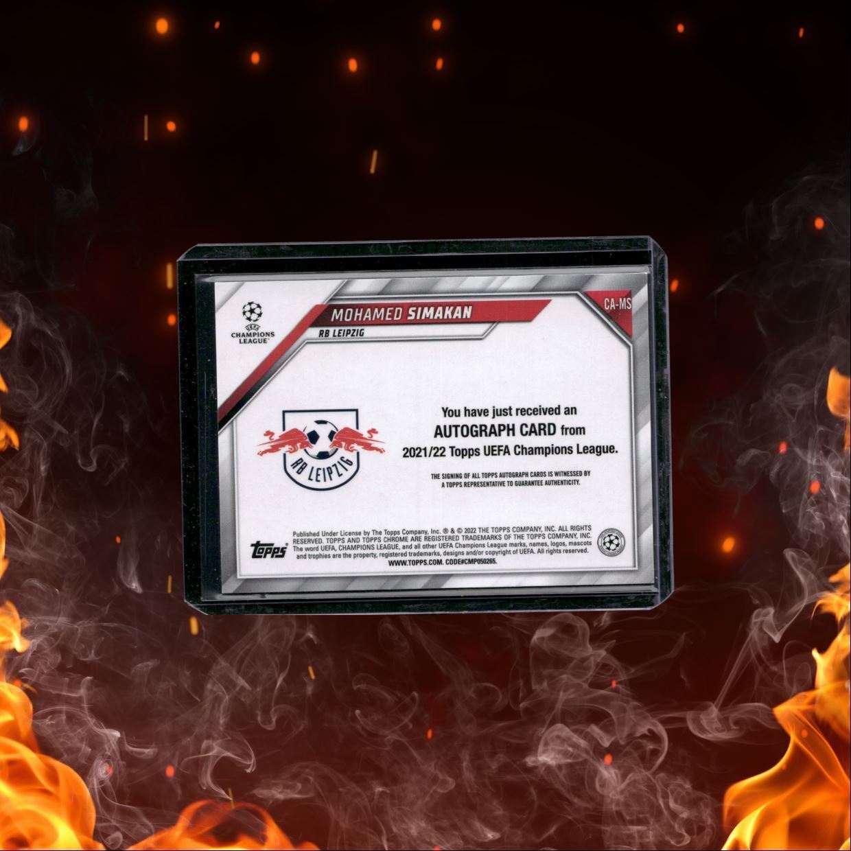 2021 Topps UEFA Mohamed Simakan Auto #CA-MS