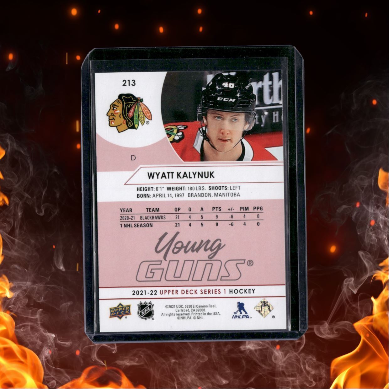 2021-22 Upper Deck Wyatt Kalynuk UD Exclusives Rookie 087/100 #213
