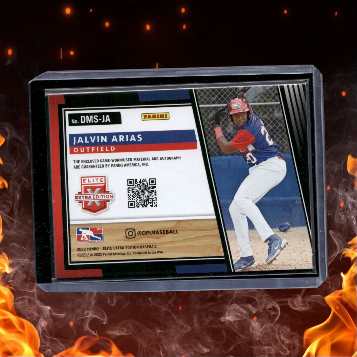 2022 Panini Elite Extra Jalvin Arias Relic 022/149 #DMS-JA