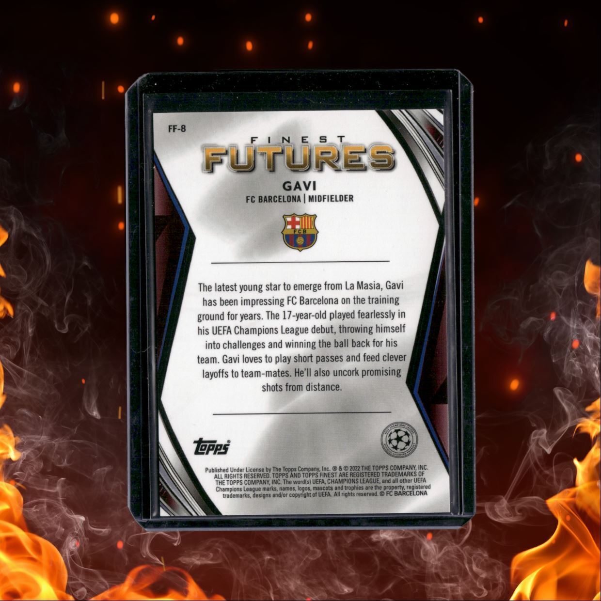 2021 Topps Finest UEFA Gavi Finest Futures Rookie #FF-8
