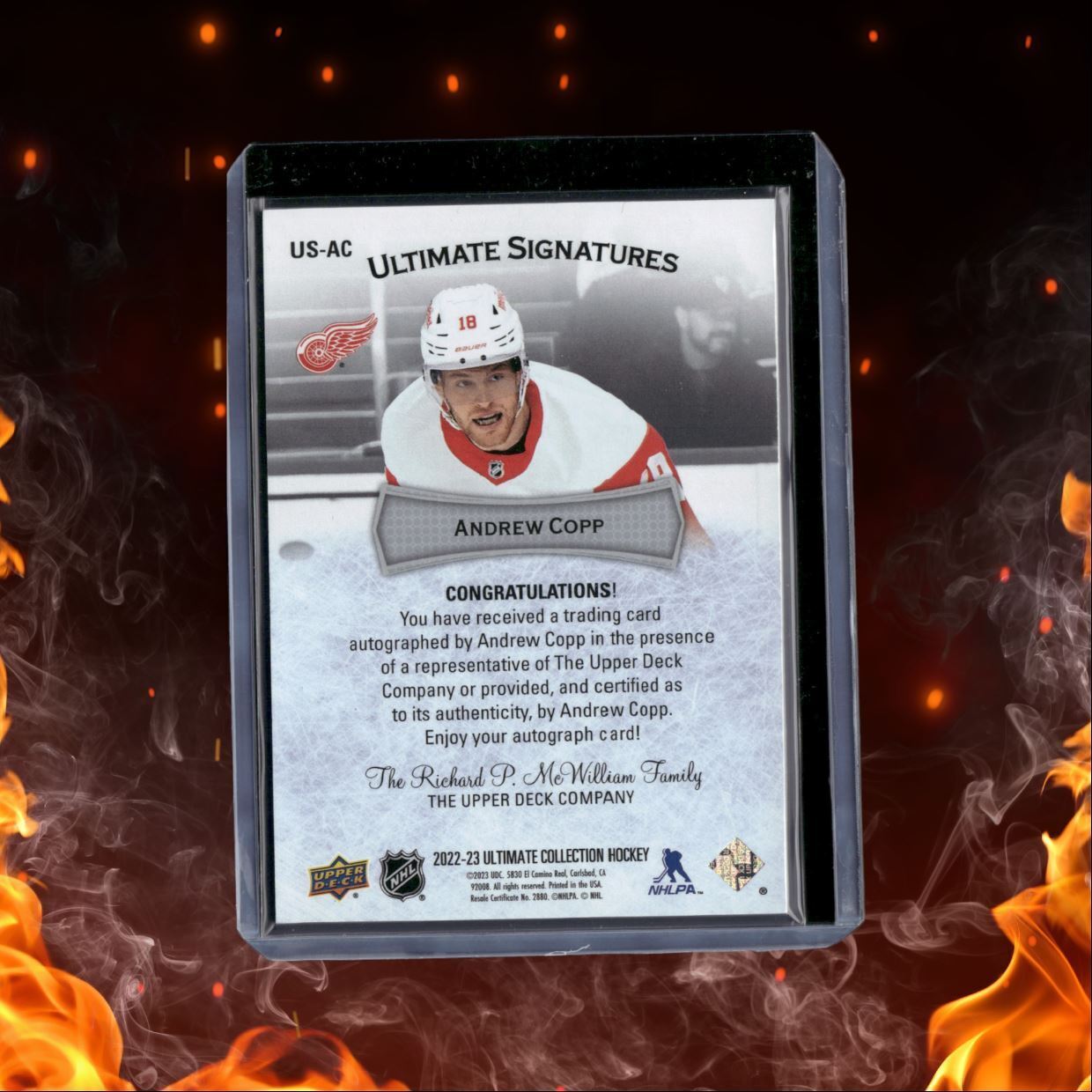 2022-23 Upper Deck Ultimate Andrew Copp Signatures Auto #US-AC
