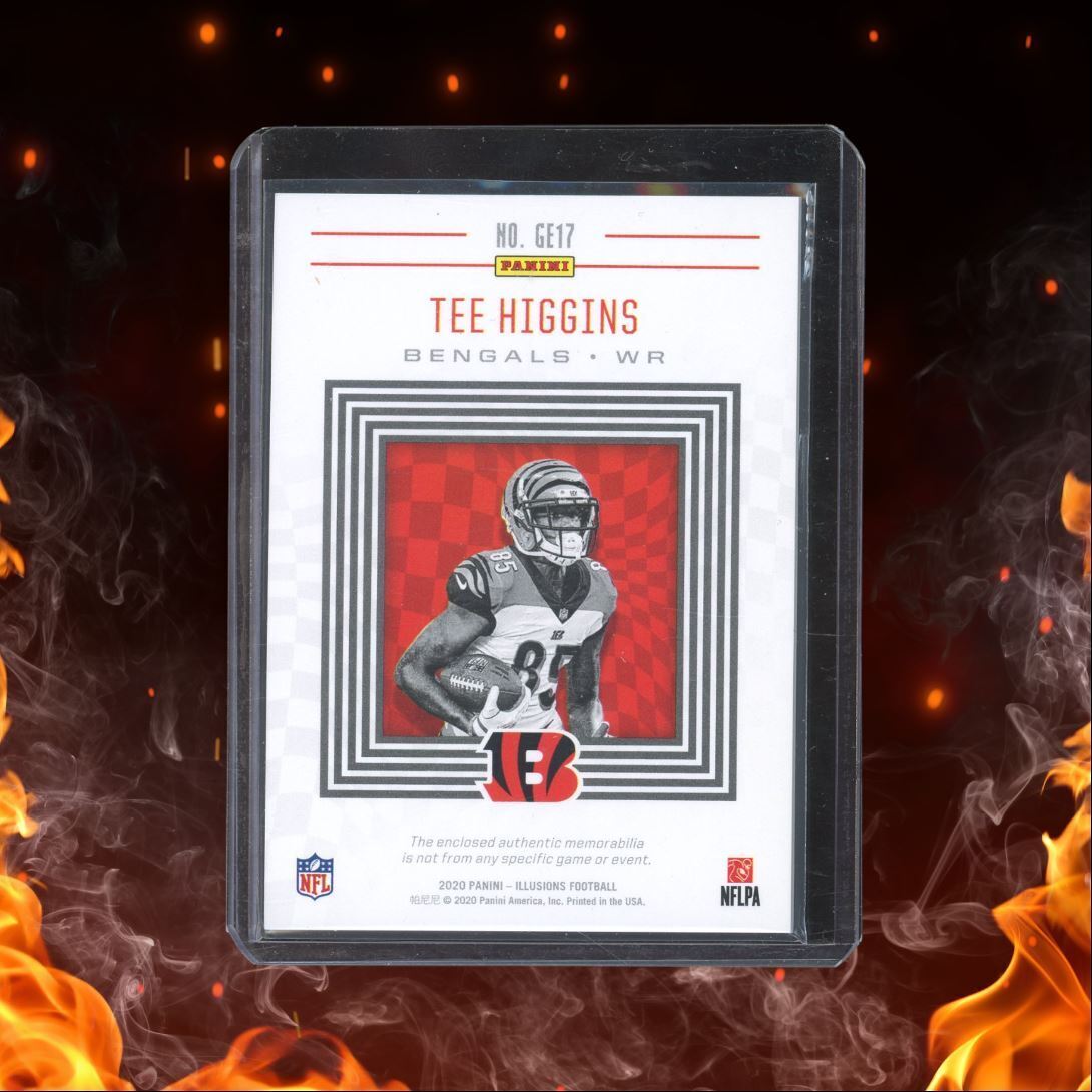 2020 Panini Illusions Great Expectations Patch Tee Higgins #GE17